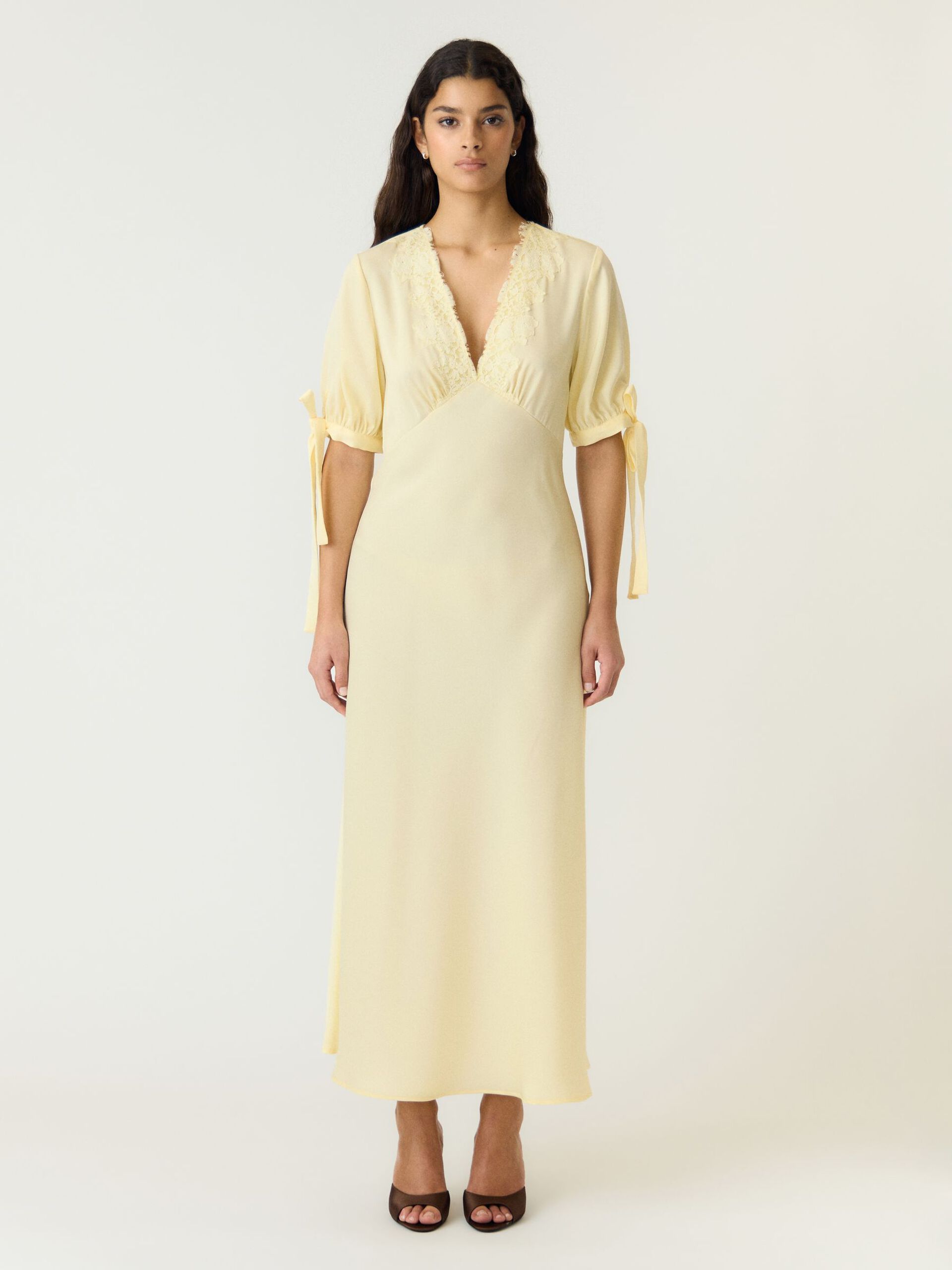 Y.A.S maksimekko Yaspella Long Dress, Anise Flower
