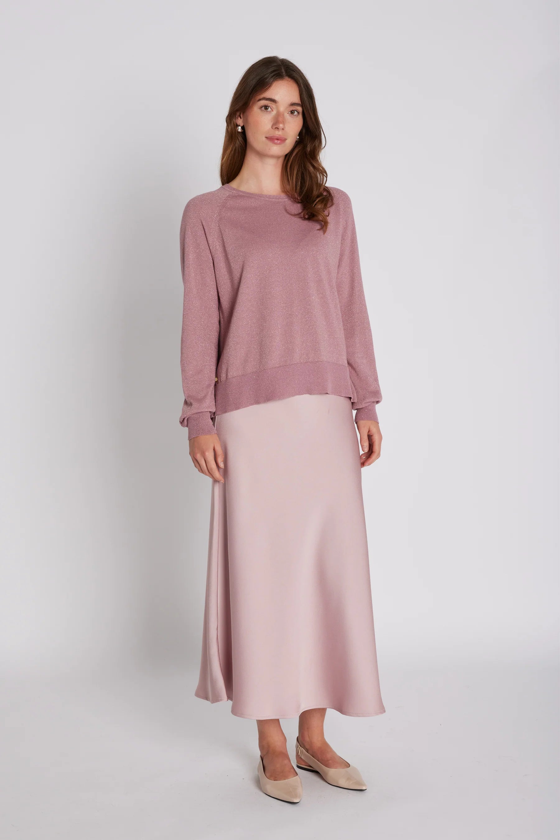 ELLO SKIRT VAALEANPUNAINEN