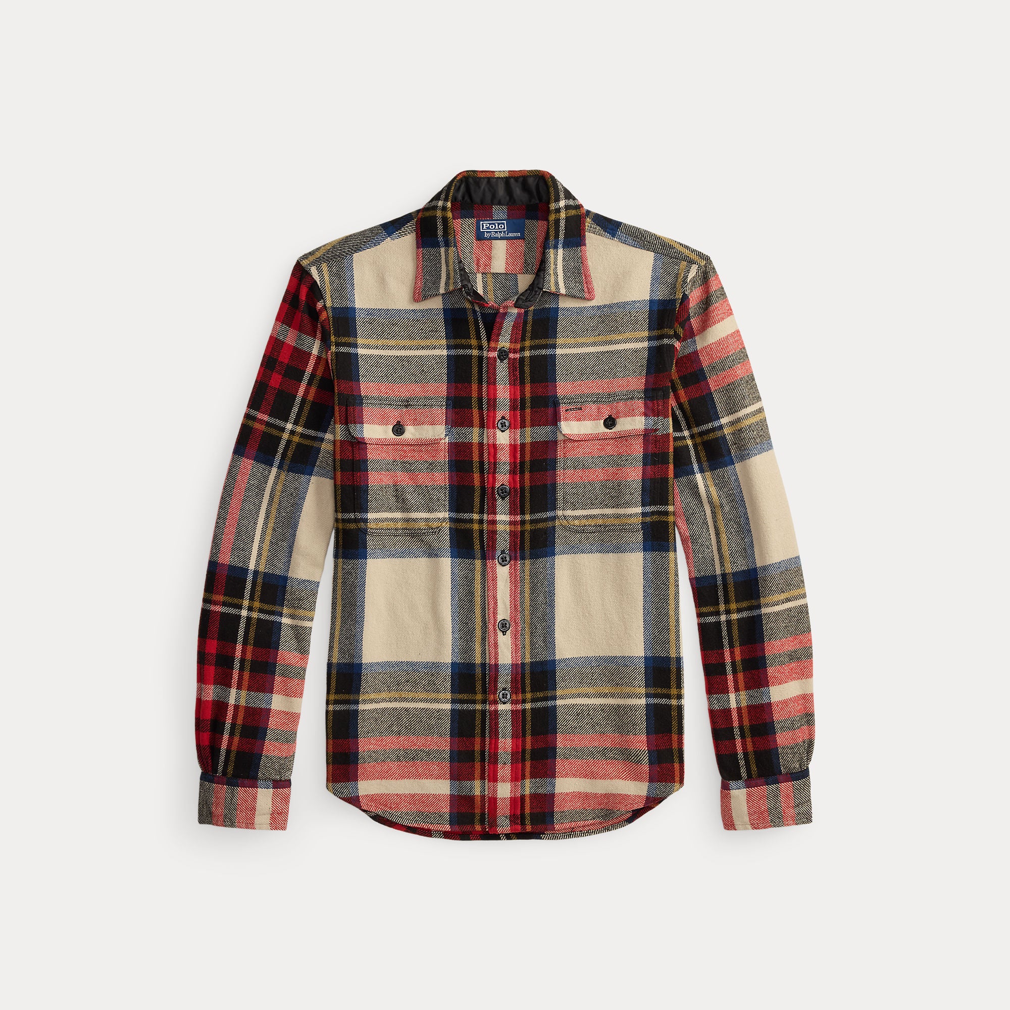 LONG SLEEVE SPORT SHIR PUNAINEN RUUTU