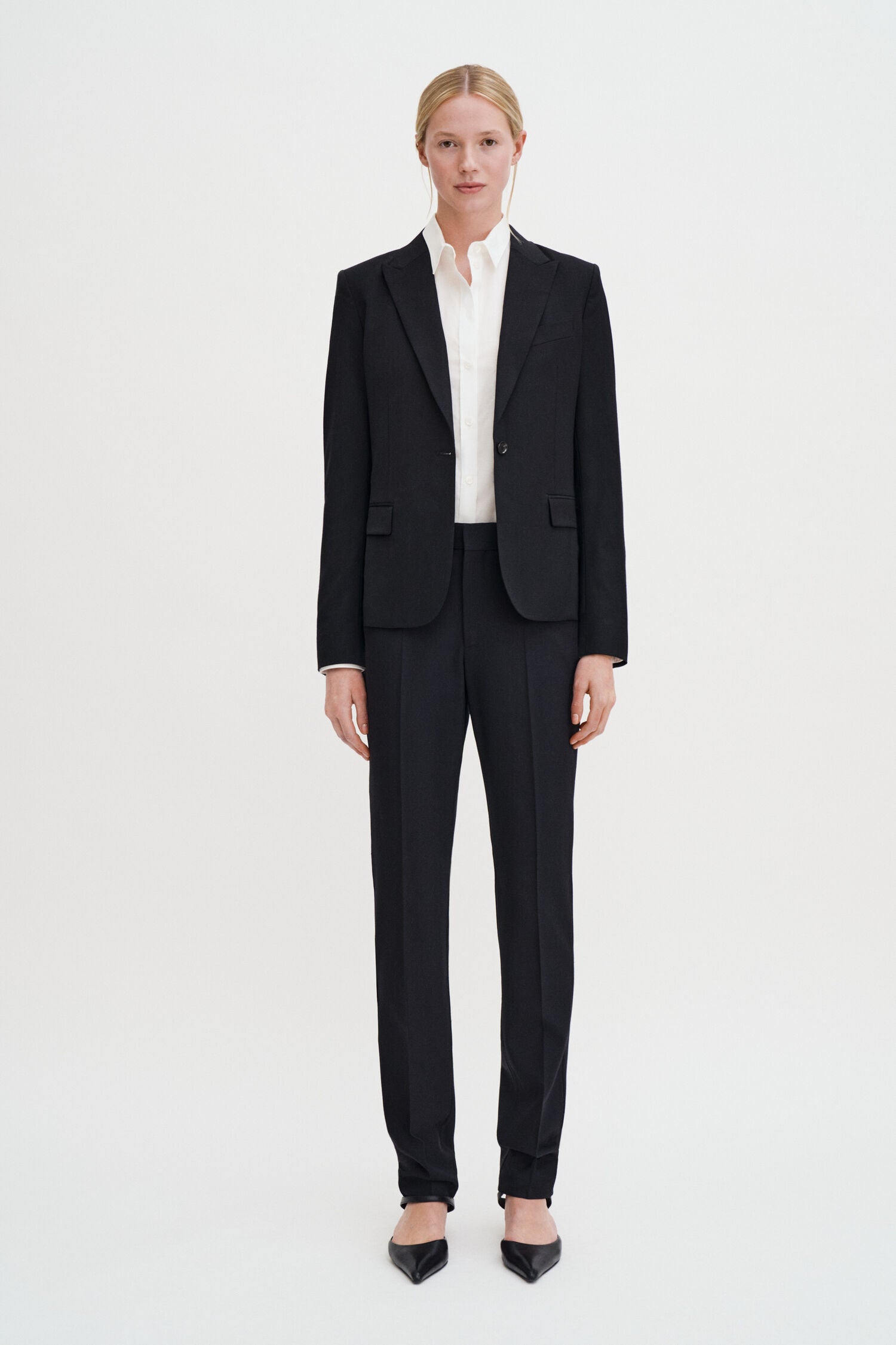 Filippa K naisten bleiseri Sasha Cool Wool Blazer, musta