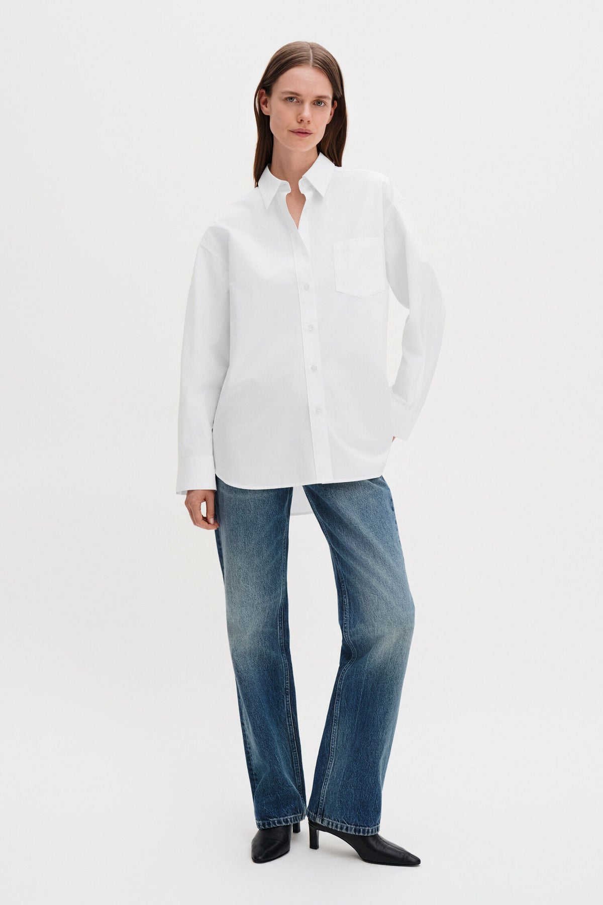 Filippa K naisten paitapusero Sammy Shirt, valkoinen
