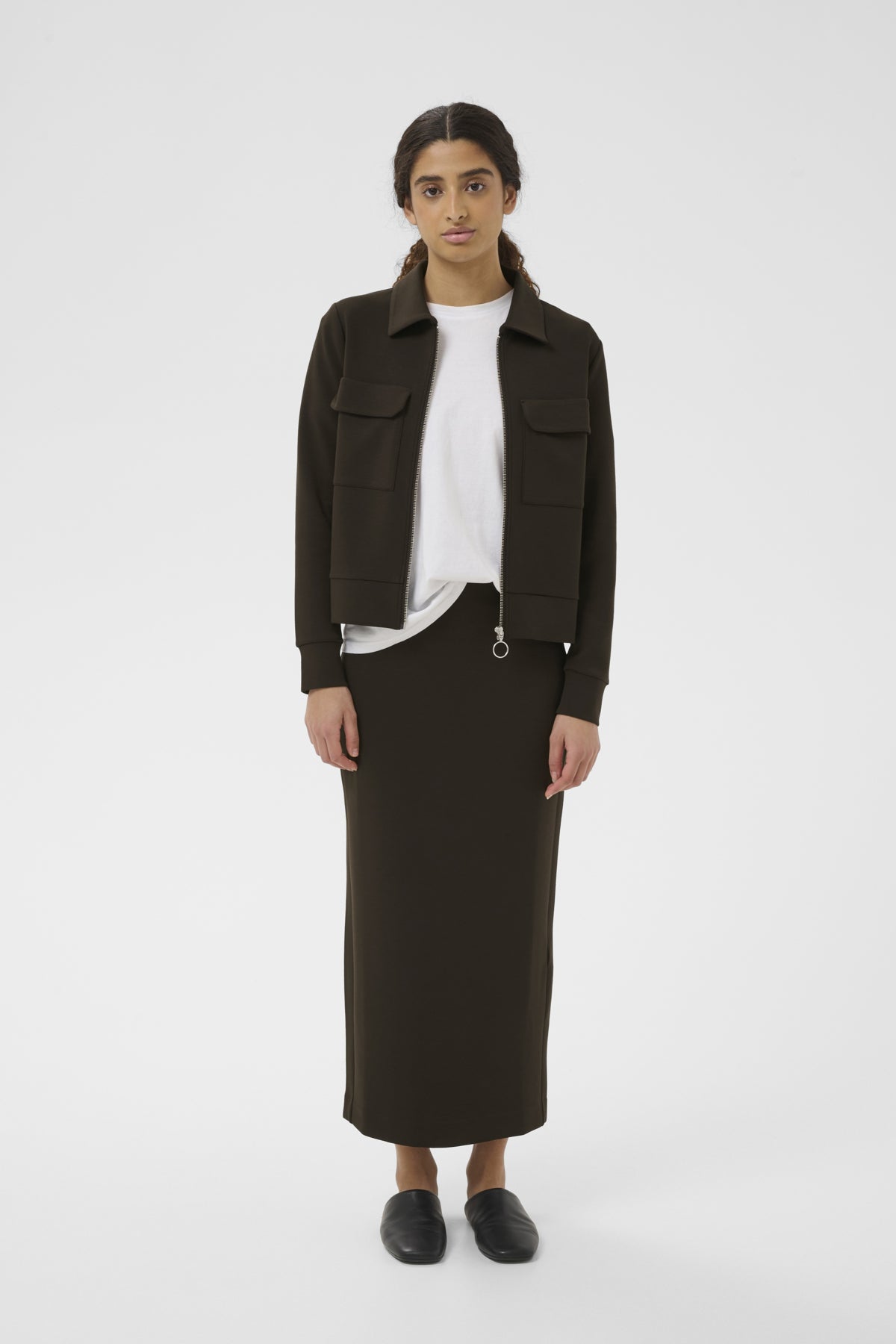 Inwear naisten takki BecaIW Cardigan, Chocolate Brown