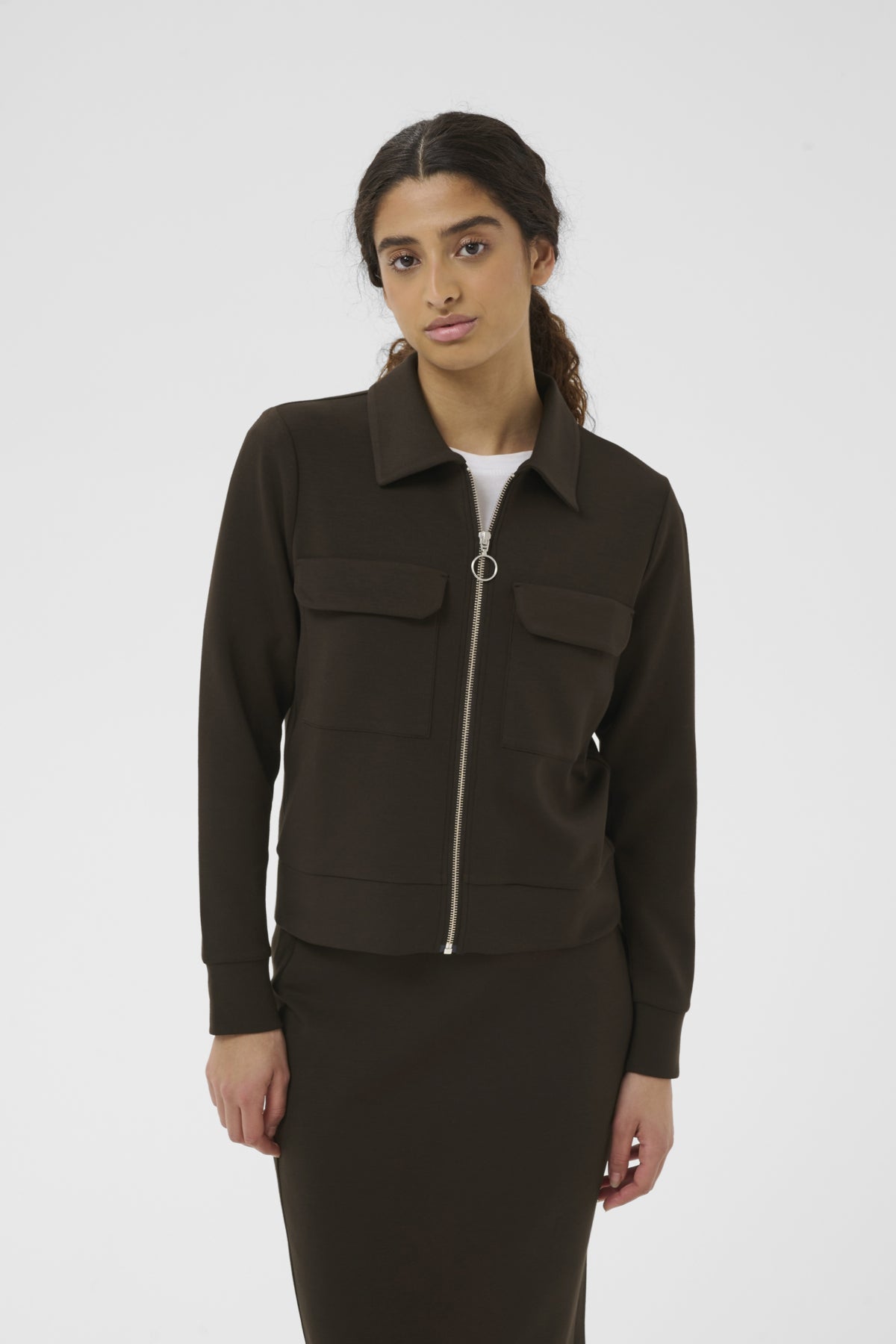 Inwear naisten takki BecaIW Cardigan, Chocolate Brown