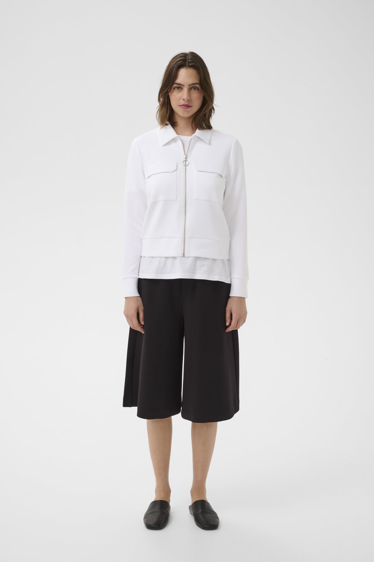 Inwear naisten takki BecaIW Cardigan, Pure White