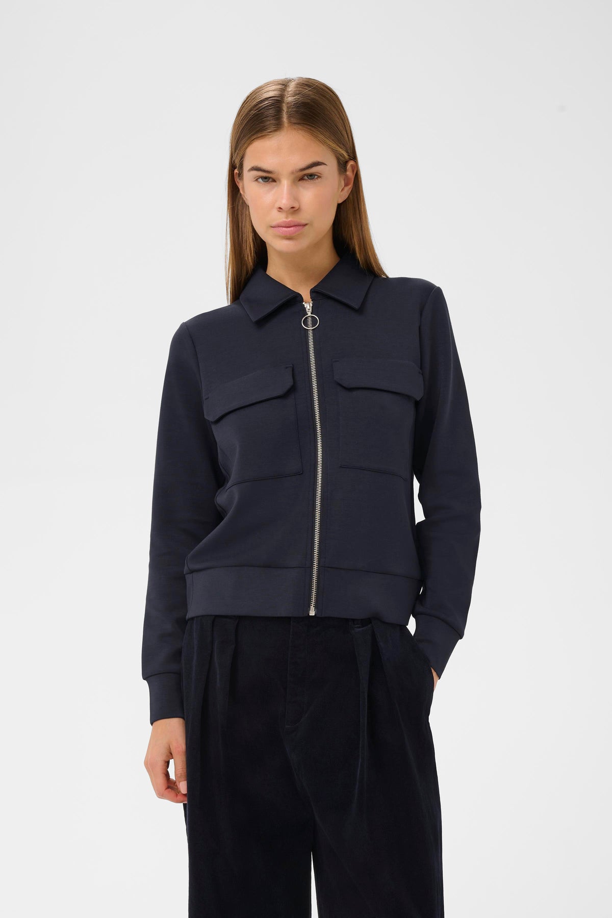 InWear naisten collegetakki BecaIW Cardigan, Marine Blue