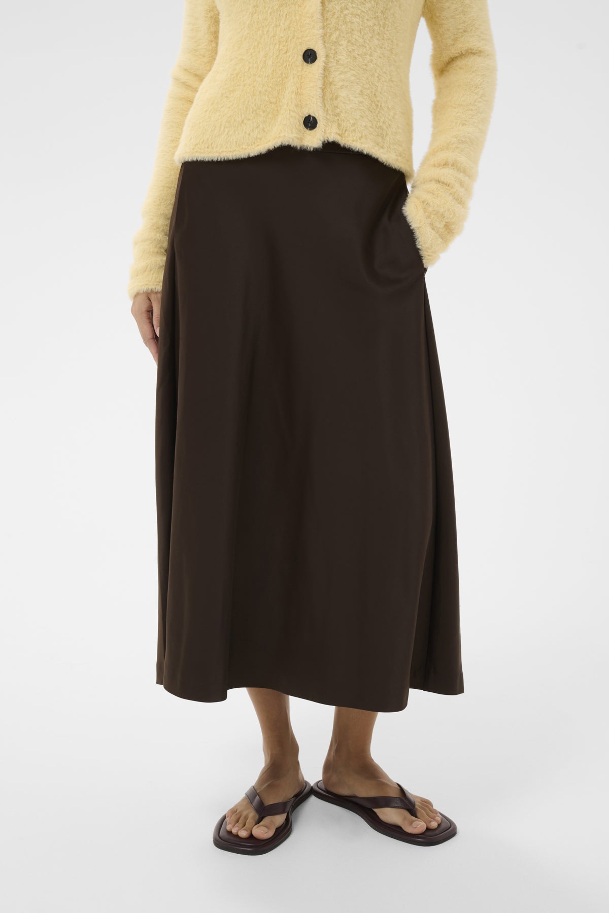 Inwear naisten hame ZilkyIW Skirt, Coffee Bean