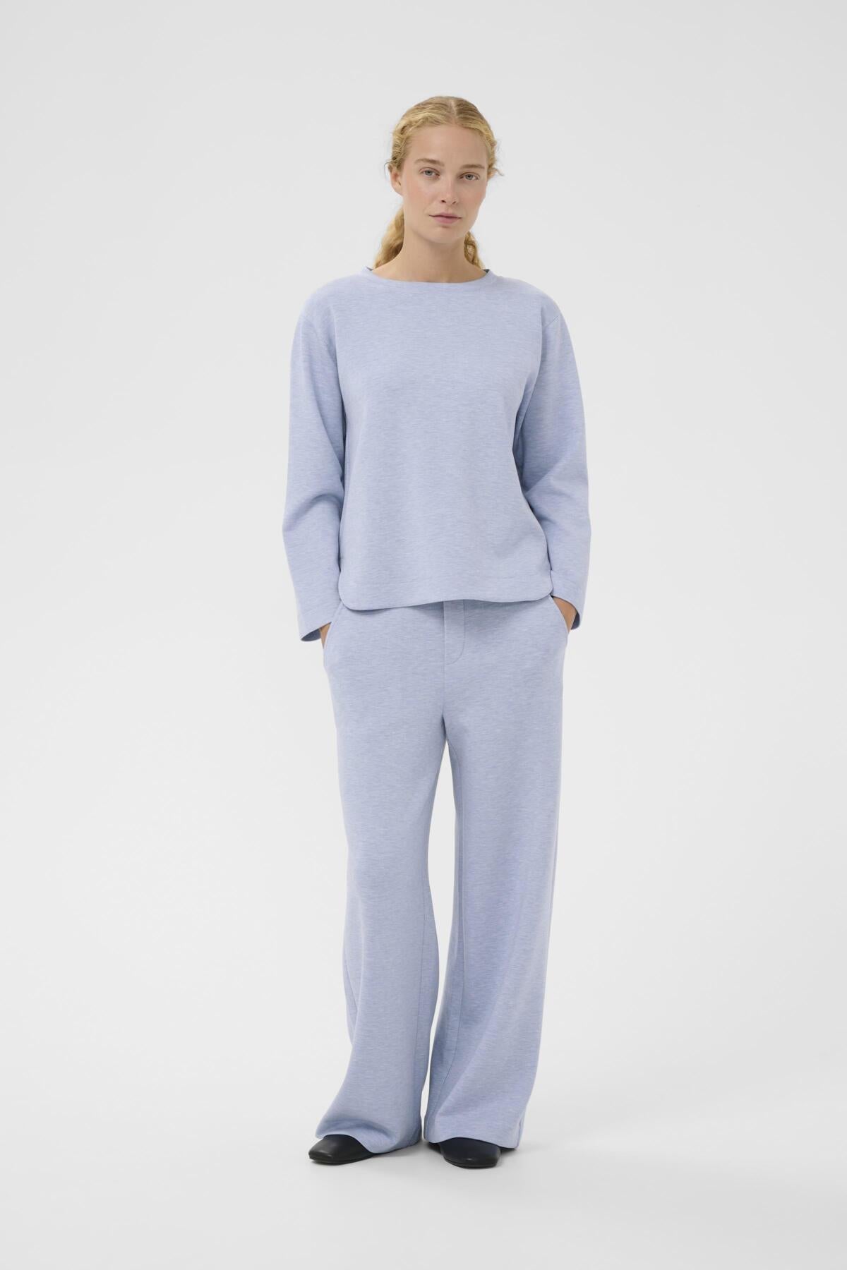 Inwear naisten collegepaita GincentIW Melange Crewneck, Endless Sky Melange