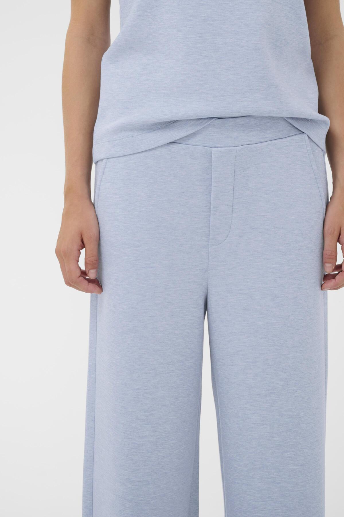 Inwear naisten housut GINCETTEIW MELANGE PANTS, Endless Sky Melange