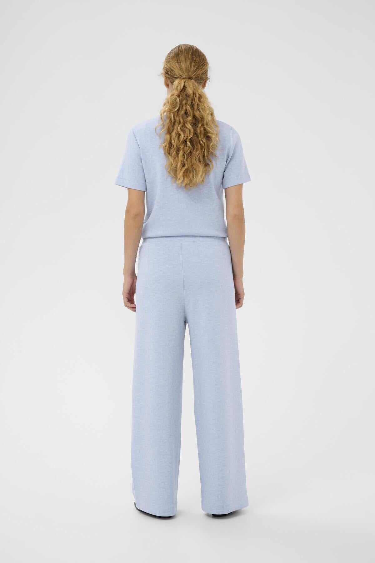 Inwear naisten housut GINCETTEIW MELANGE PANTS, Endless Sky Melange