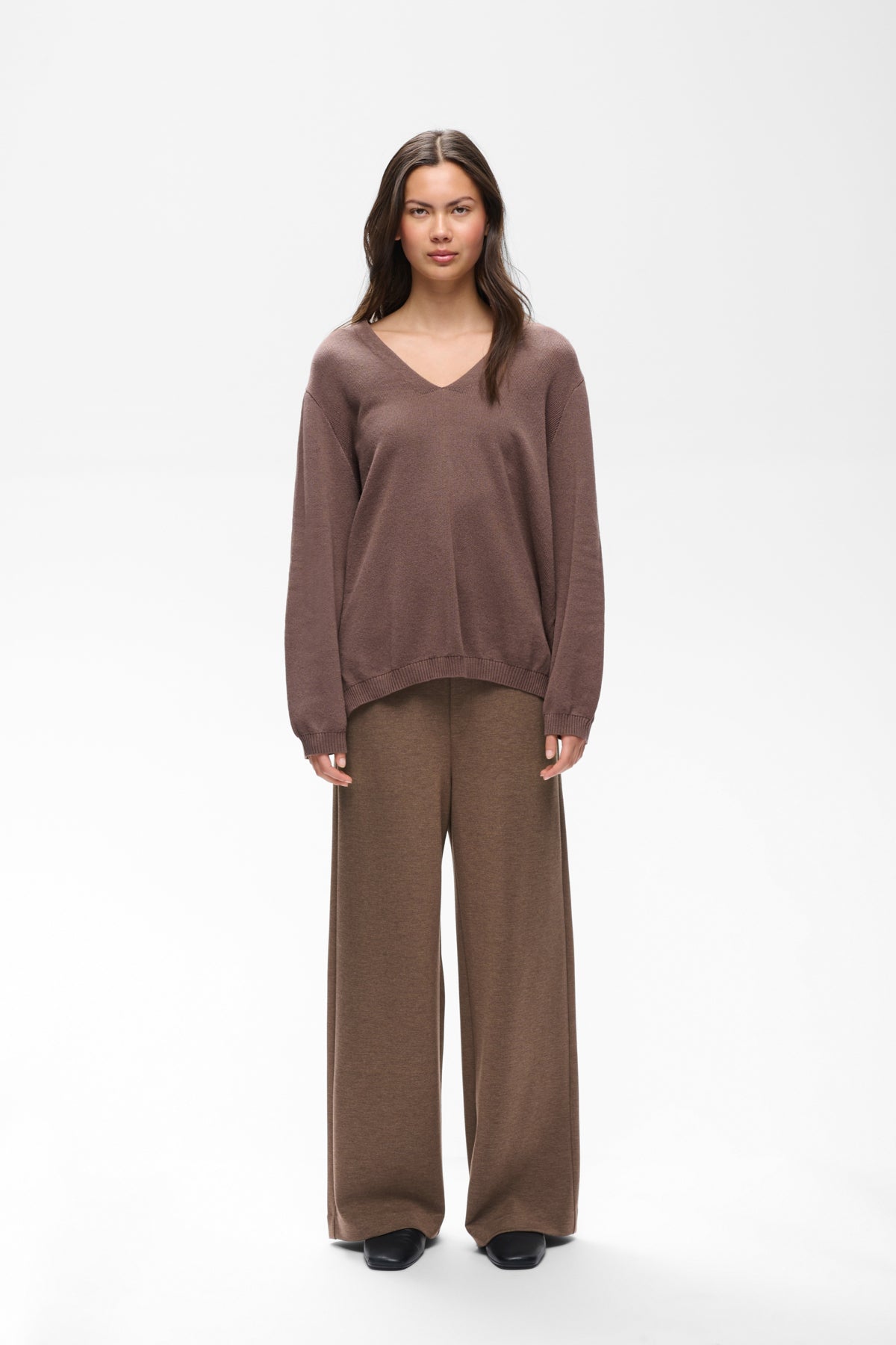 Inwear naisten Suorat housut Gincetteiw Melange Pants, Coffee Quartz Melange