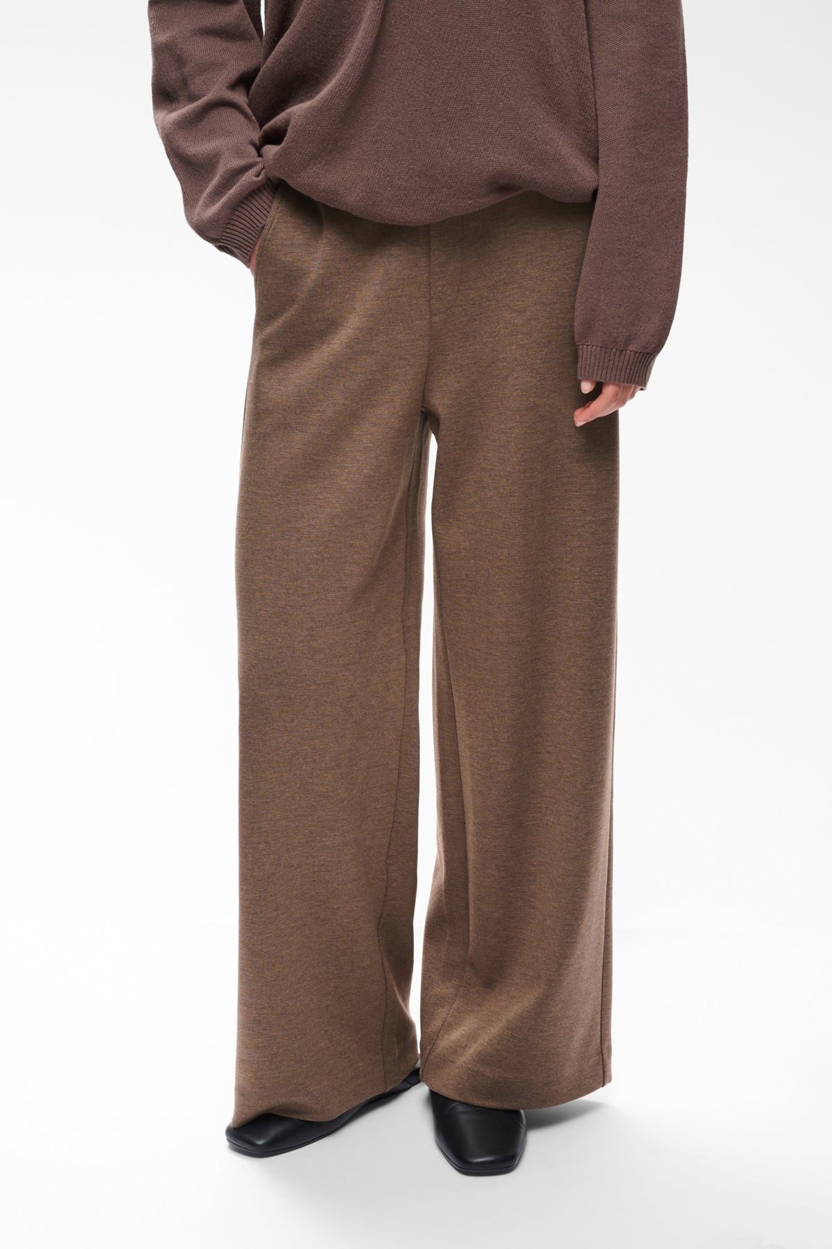 Inwear naisten Suorat housut Gincetteiw Melange Pants, Coffee Quartz Melange