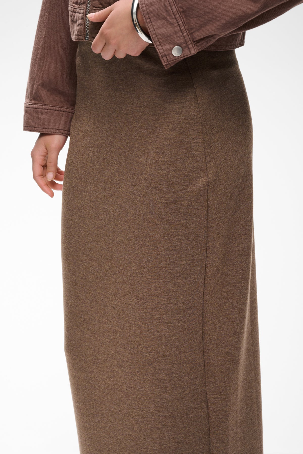 InWear naisten Hame AidaIW Melange Skirt, Coffee Quartz Melange