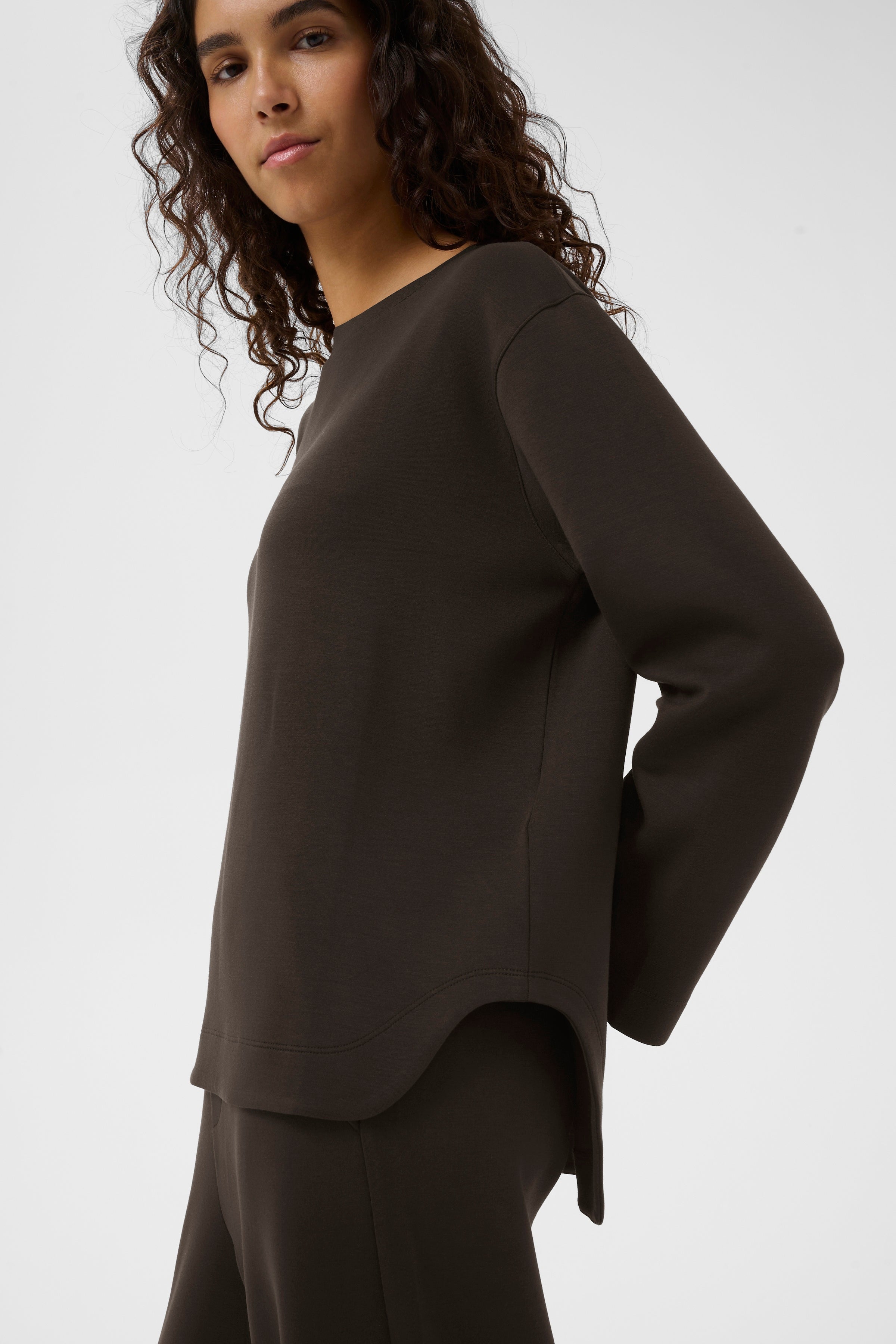 InWear naisten collegepaita Gincentiw Crewneck, Chocolate Brown