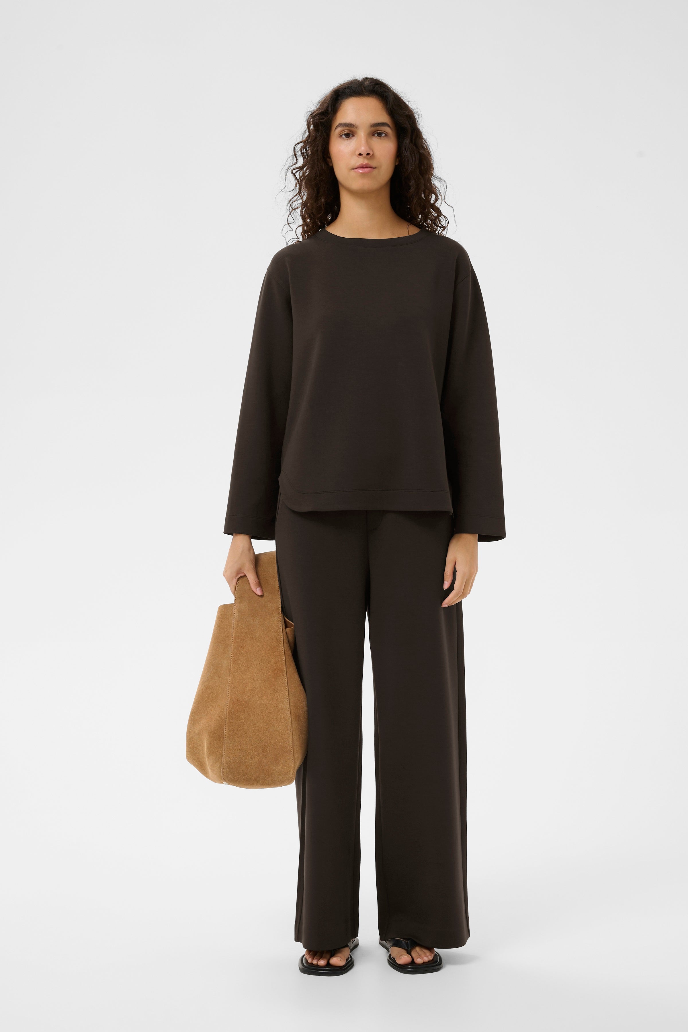 InWear naisten collegepaita Gincentiw Crewneck, Chocolate Brown