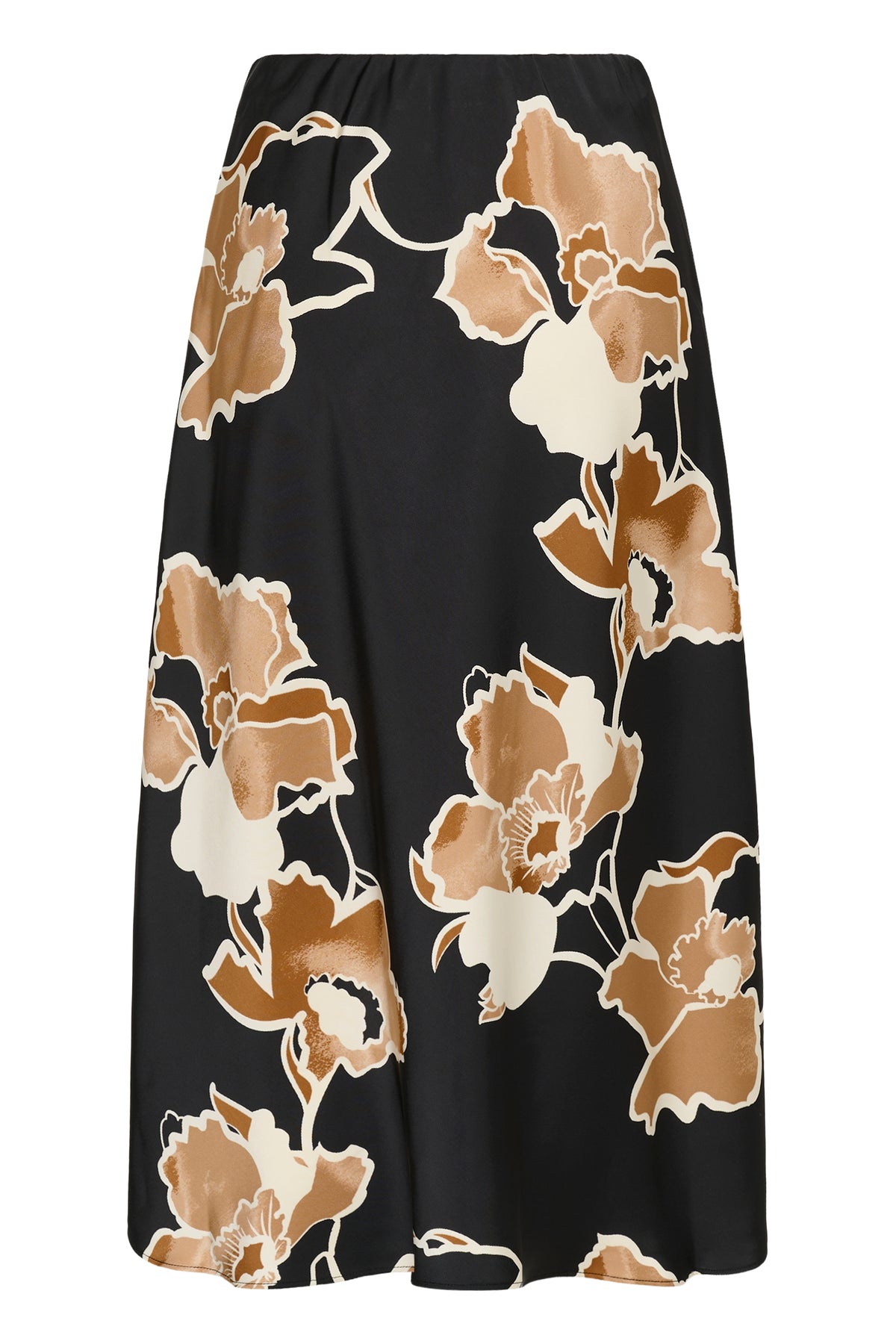 InWear naisten hame DawnIW Skirt, Black Sketch Flower