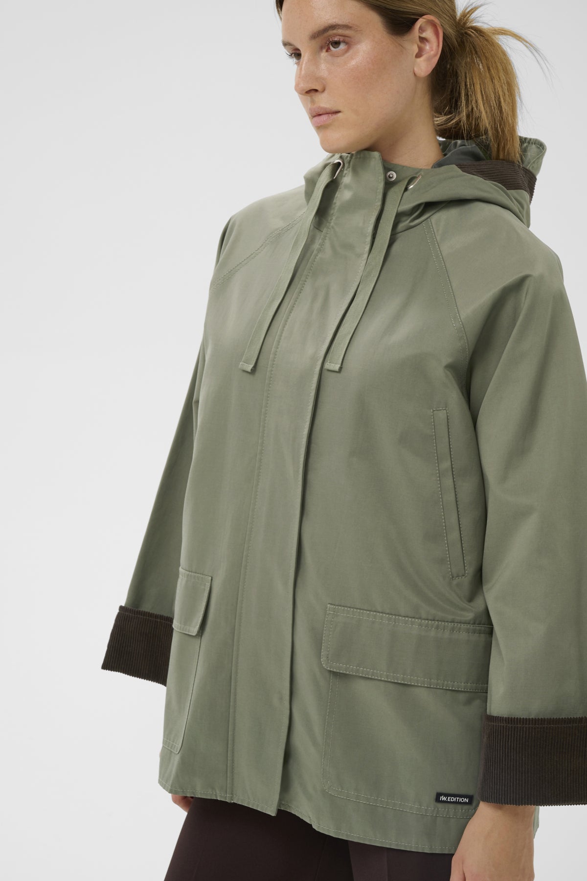 Inwear naisten takki GracelynnIW Hooded Jacket, vihreä