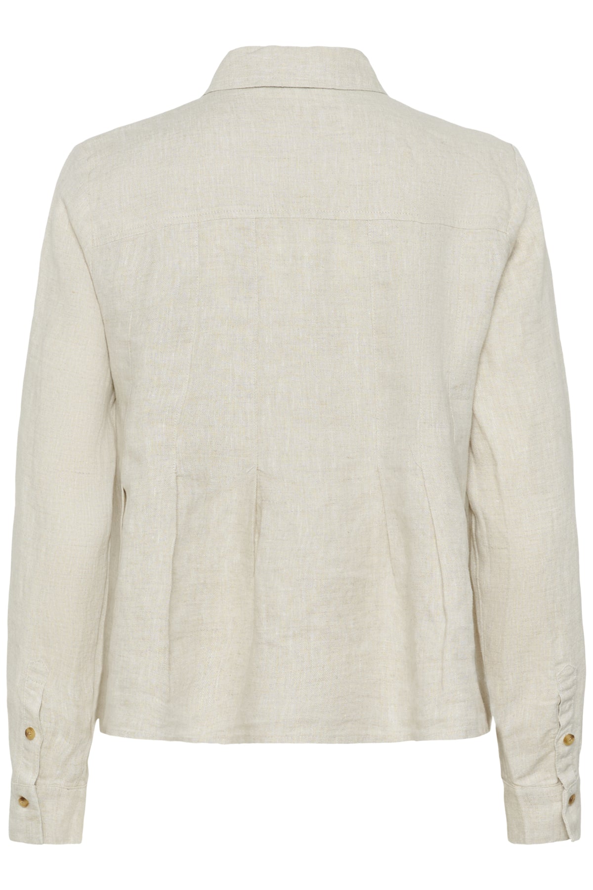 InWear naisten paitapusero Dilanaiw Pleated Shirt, Ecru Melange