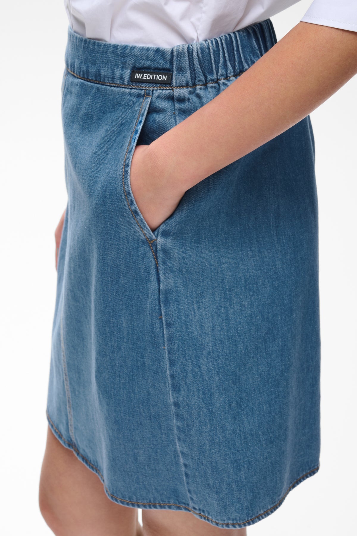 InWear naisten farkkuhame Glenniw Skirt, Faded Blue