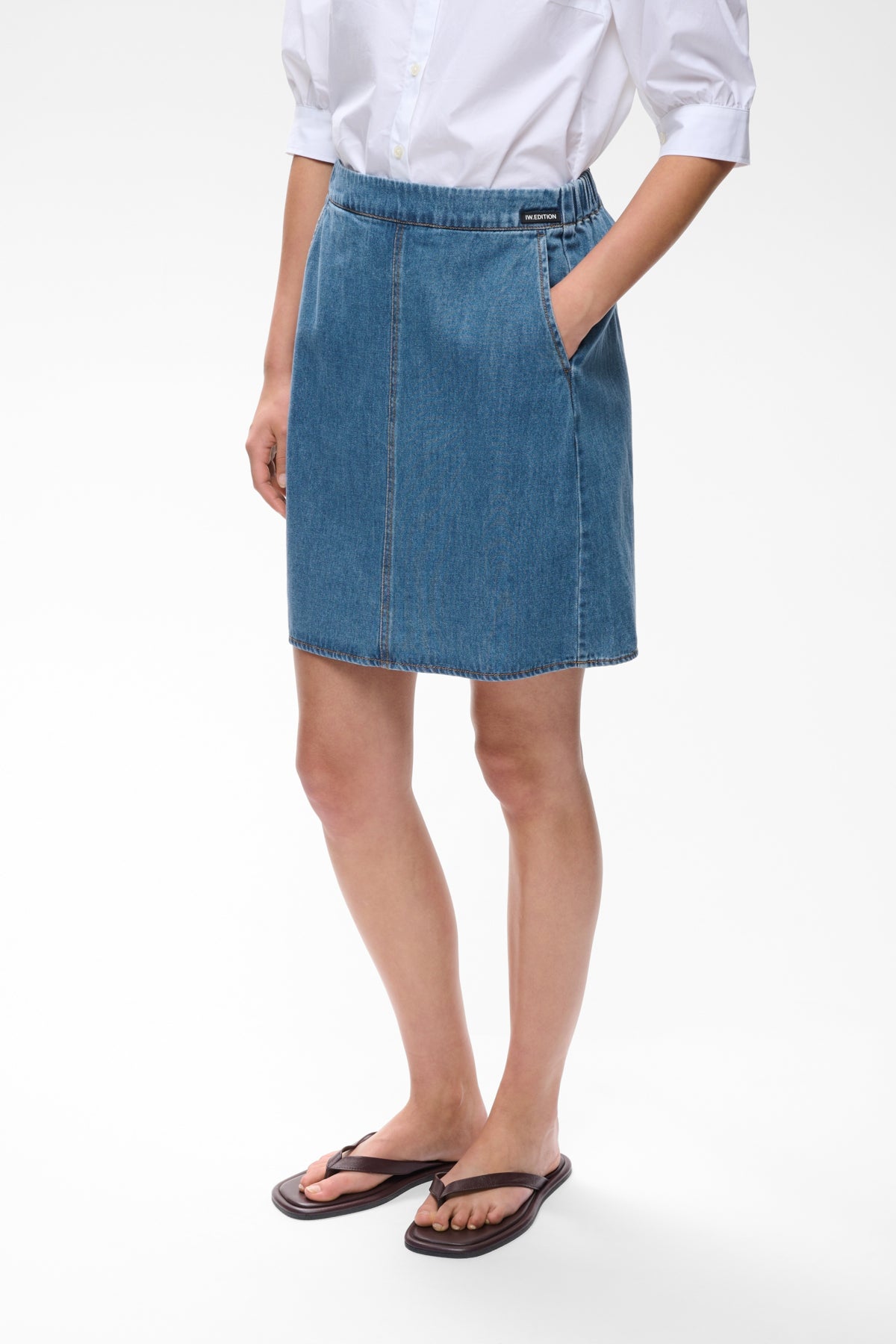 InWear naisten farkkuhame Glenniw Skirt, Faded Blue