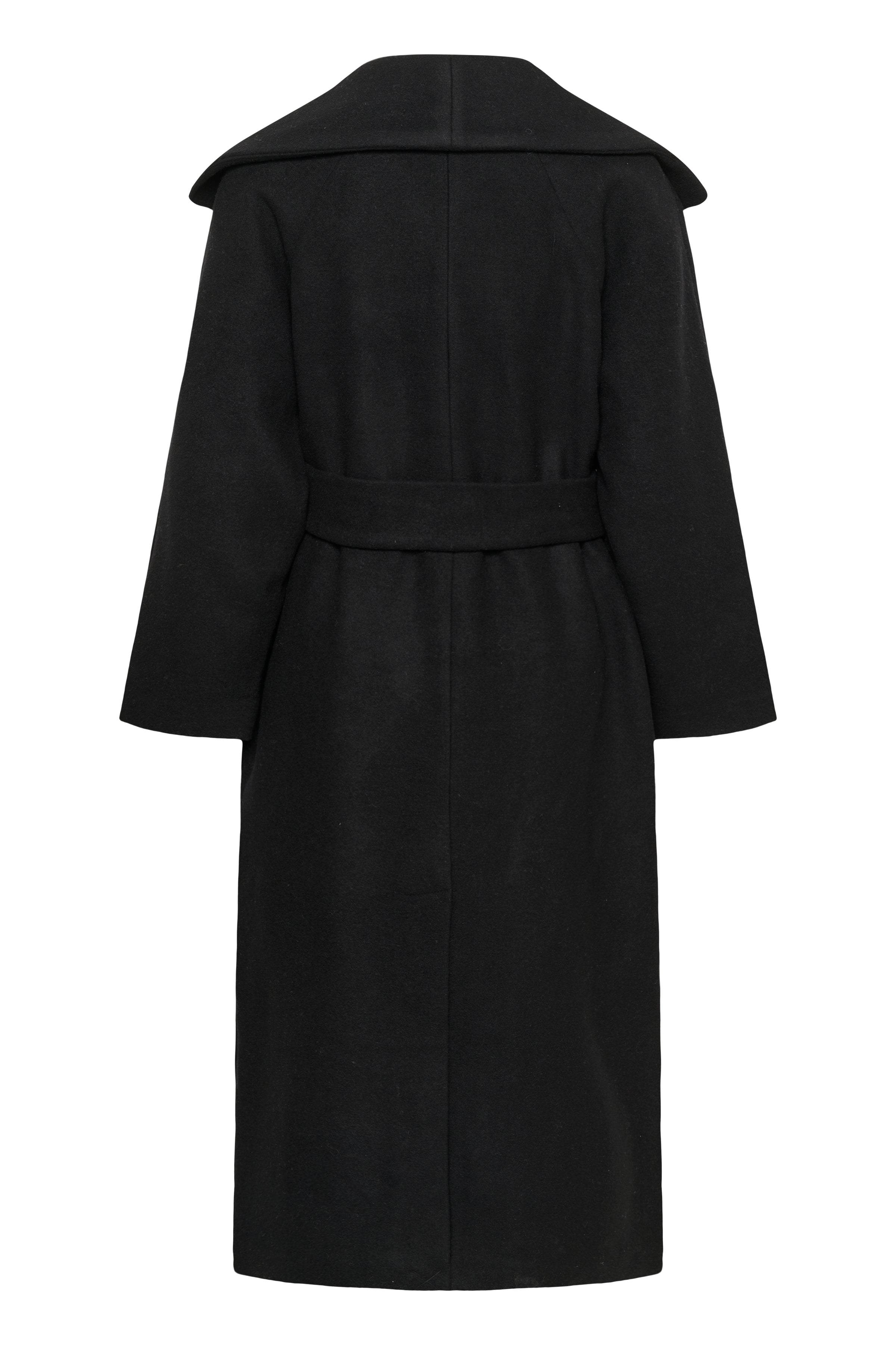 InWear naisten villakangastakki Zorahiw Long Coat, musta