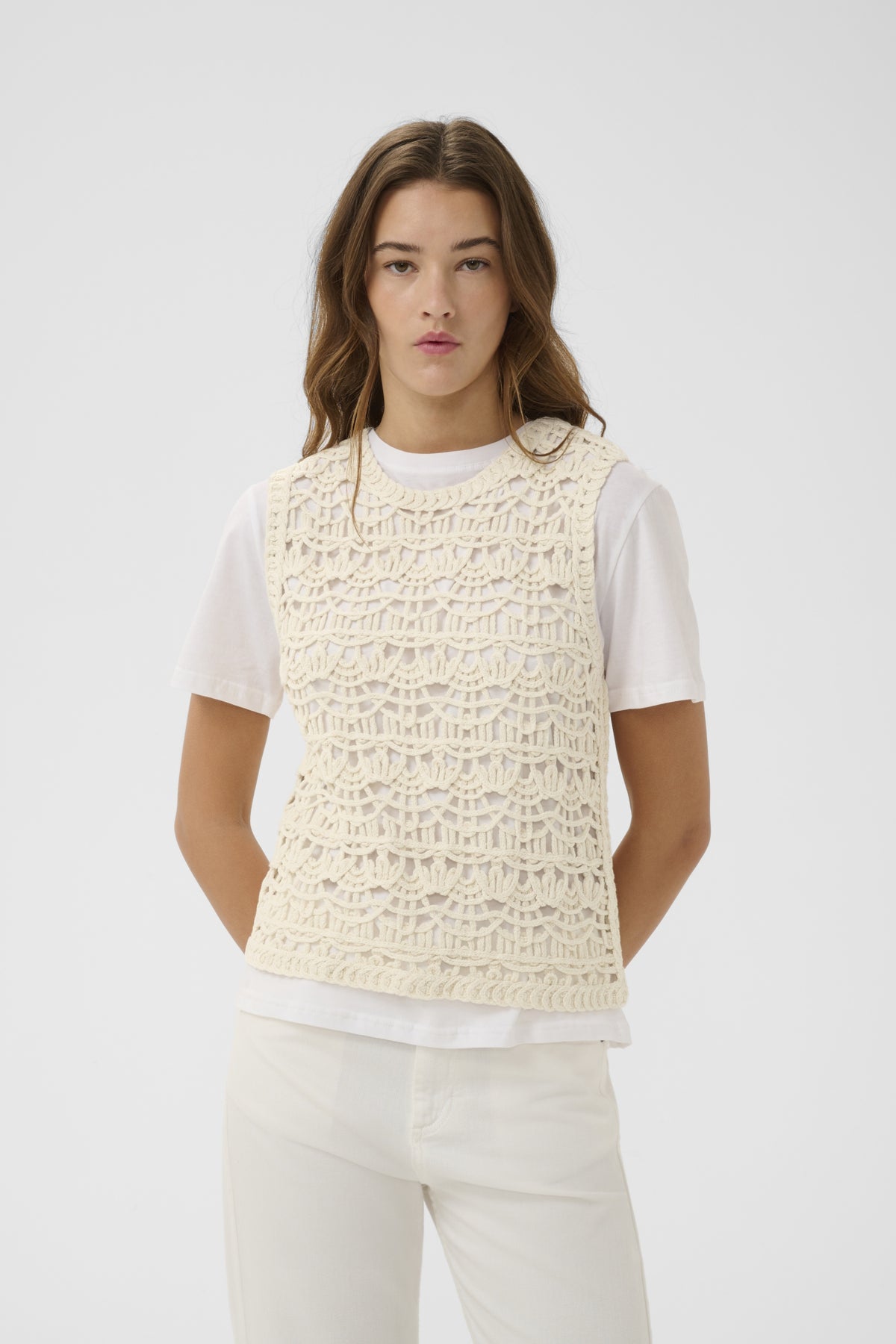 Inwear naisten toppi NETEIW Tank, luonnonvalkoinen