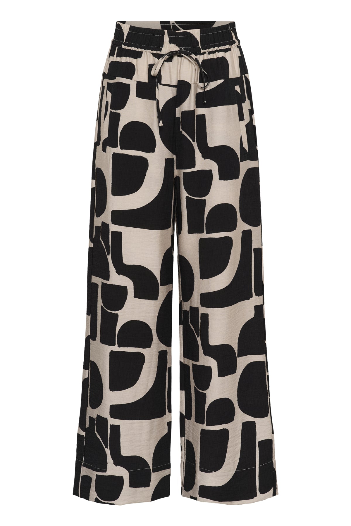 Inwear naisten housut LynnIW Pant, Black Soft Blocks