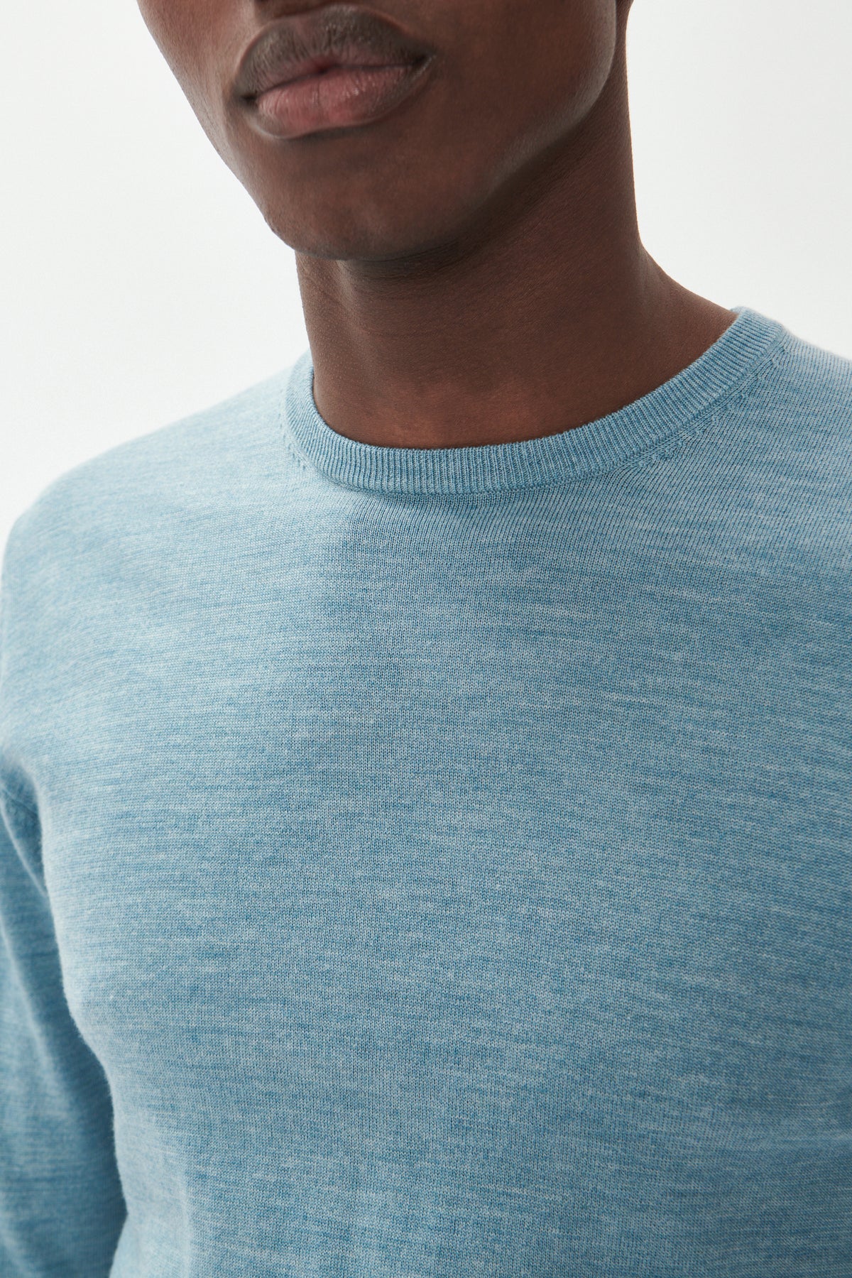 Matinique miesten neulepusero Margrate Merino Pullover, Oceanview Melange
