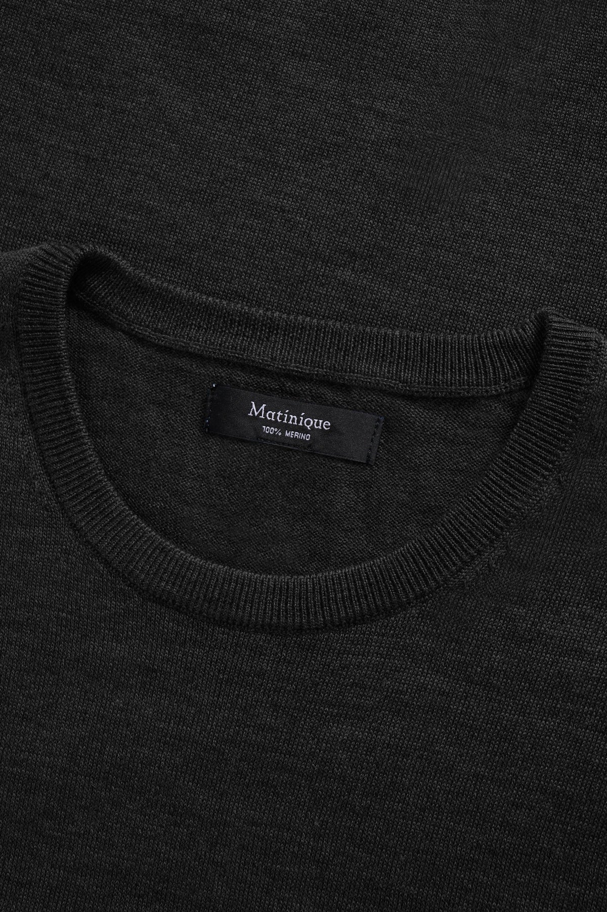 Matinique miesten neulepusero Margrate Merino Pullover, Black