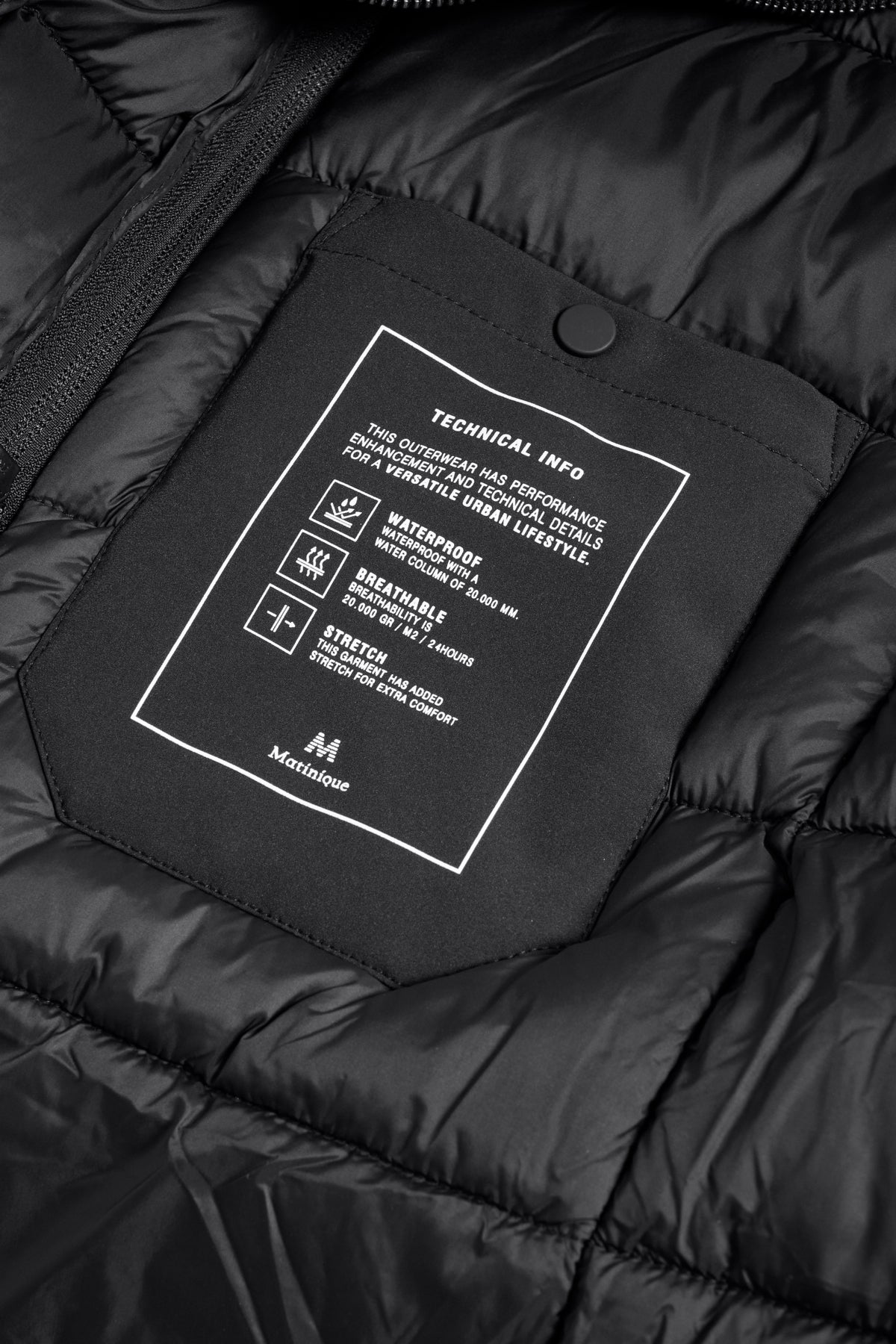 Matinique miesten takki Makrome Coat, musta