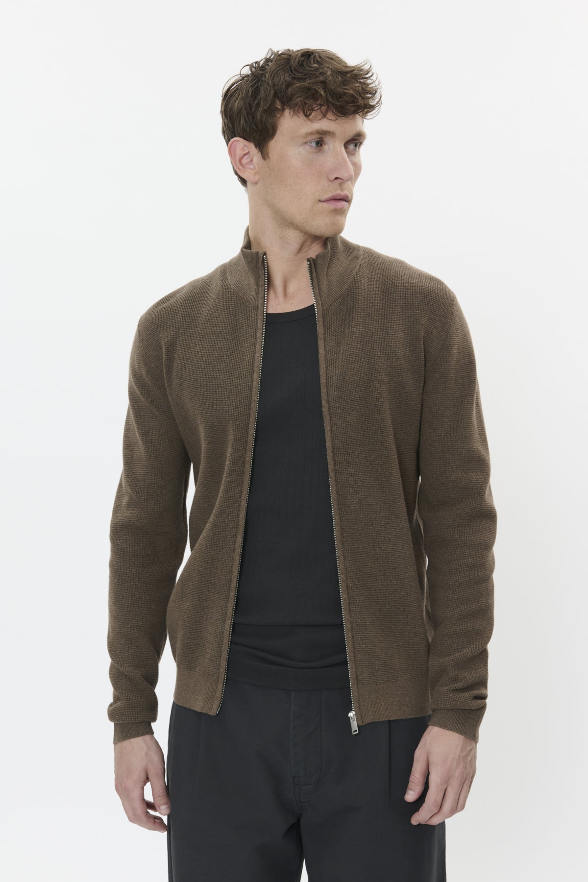 Matinique miesten neuletakki K Malagoon Gardigan, Morel Melange