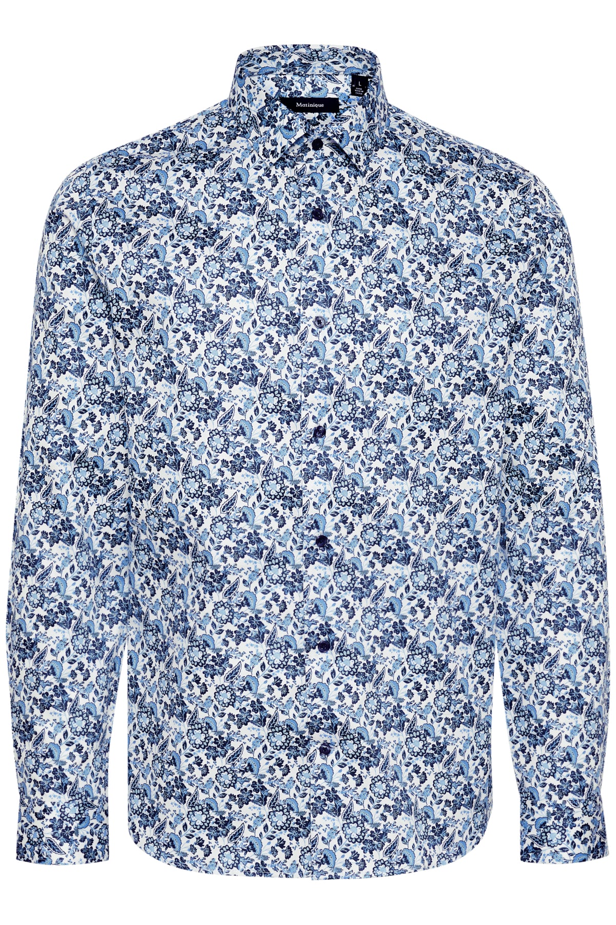 Matinique miesten kauluspaita MATrostol BN Cotton, Chambray Blue