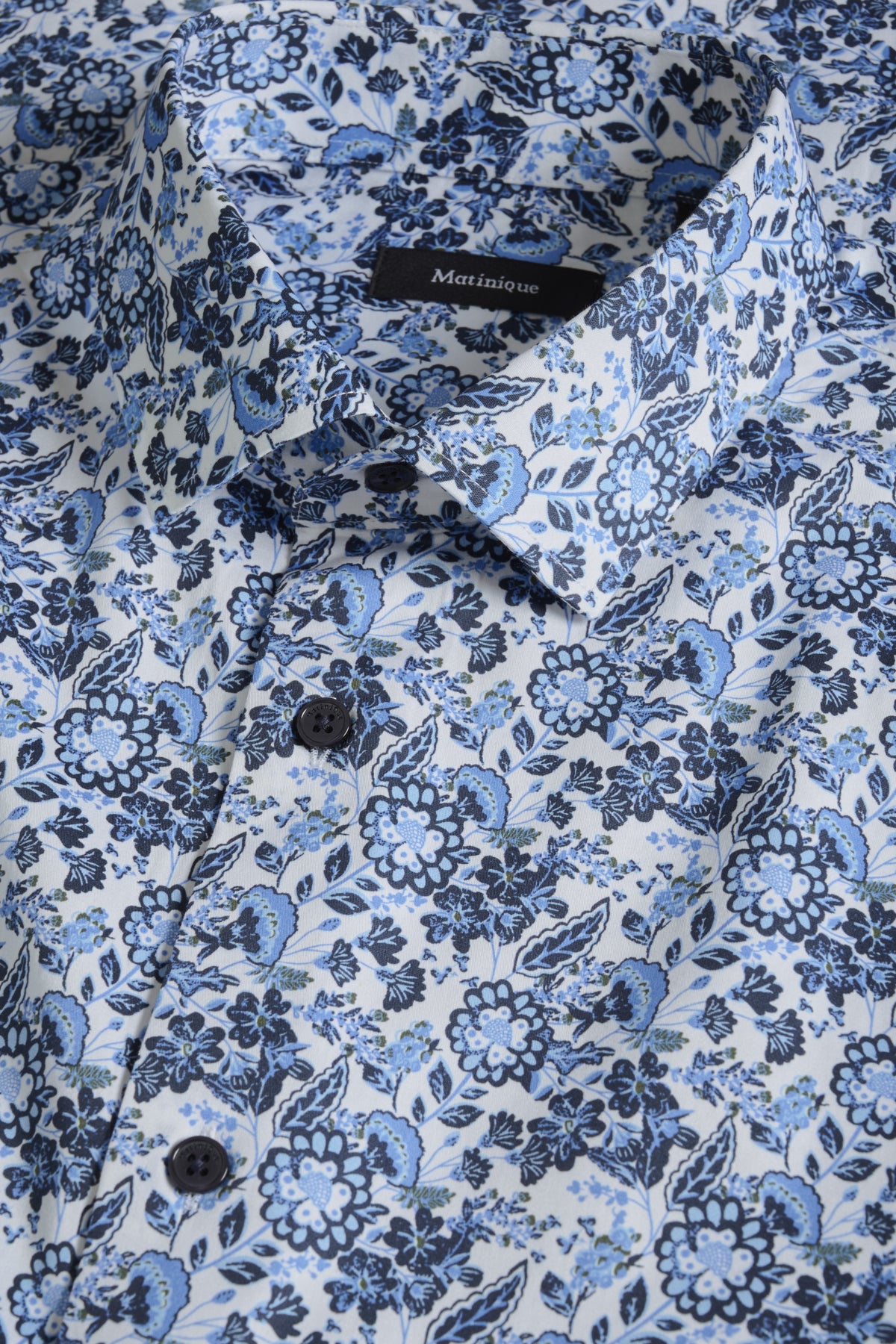 Matinique Miesten Kauluspaita MATrostol BN Cotton Chambray Blue Kek le Matinique Miesten Kauluspaita MATrostol BN Cotton Chambray Blue Kek le