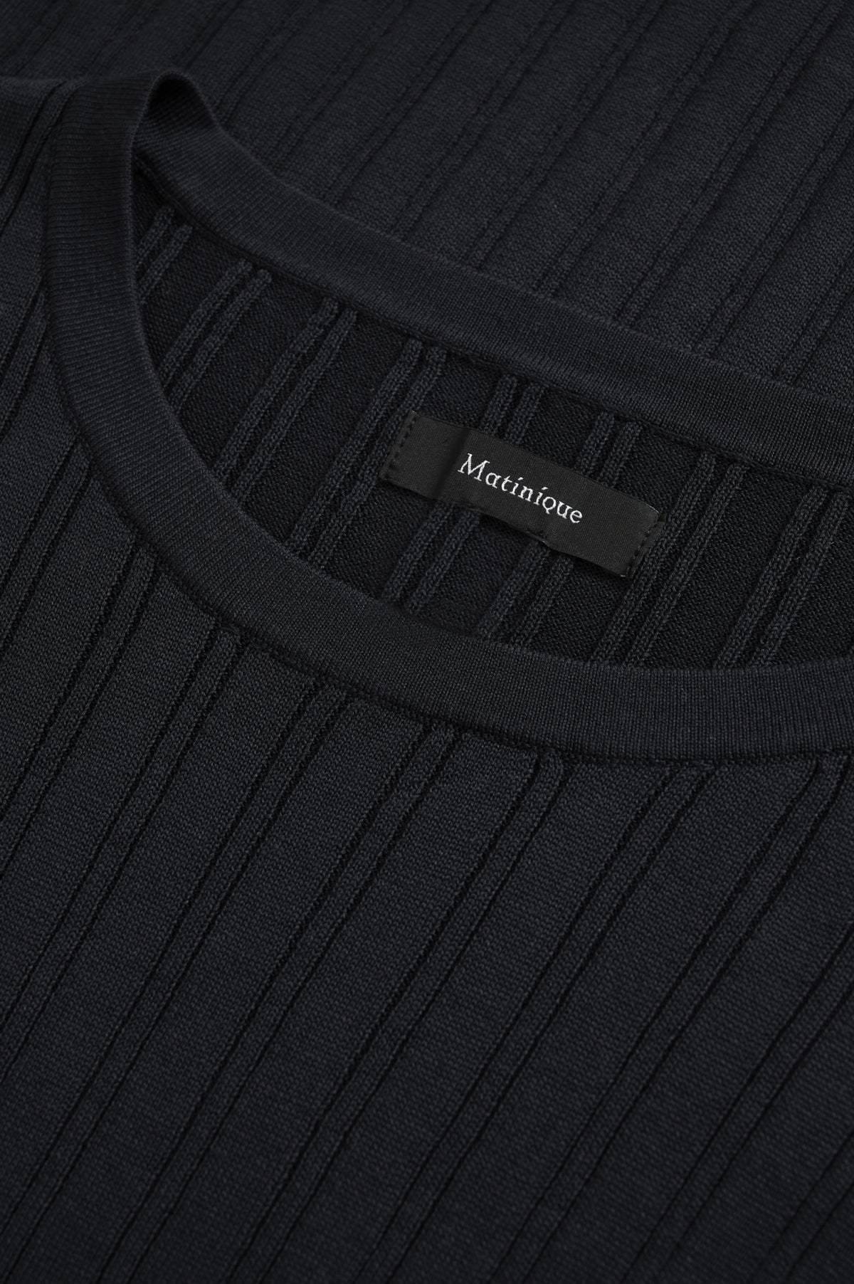 Matinique miesten t-paita MATrivolt Knitted T-Shirt, Dark Navy
