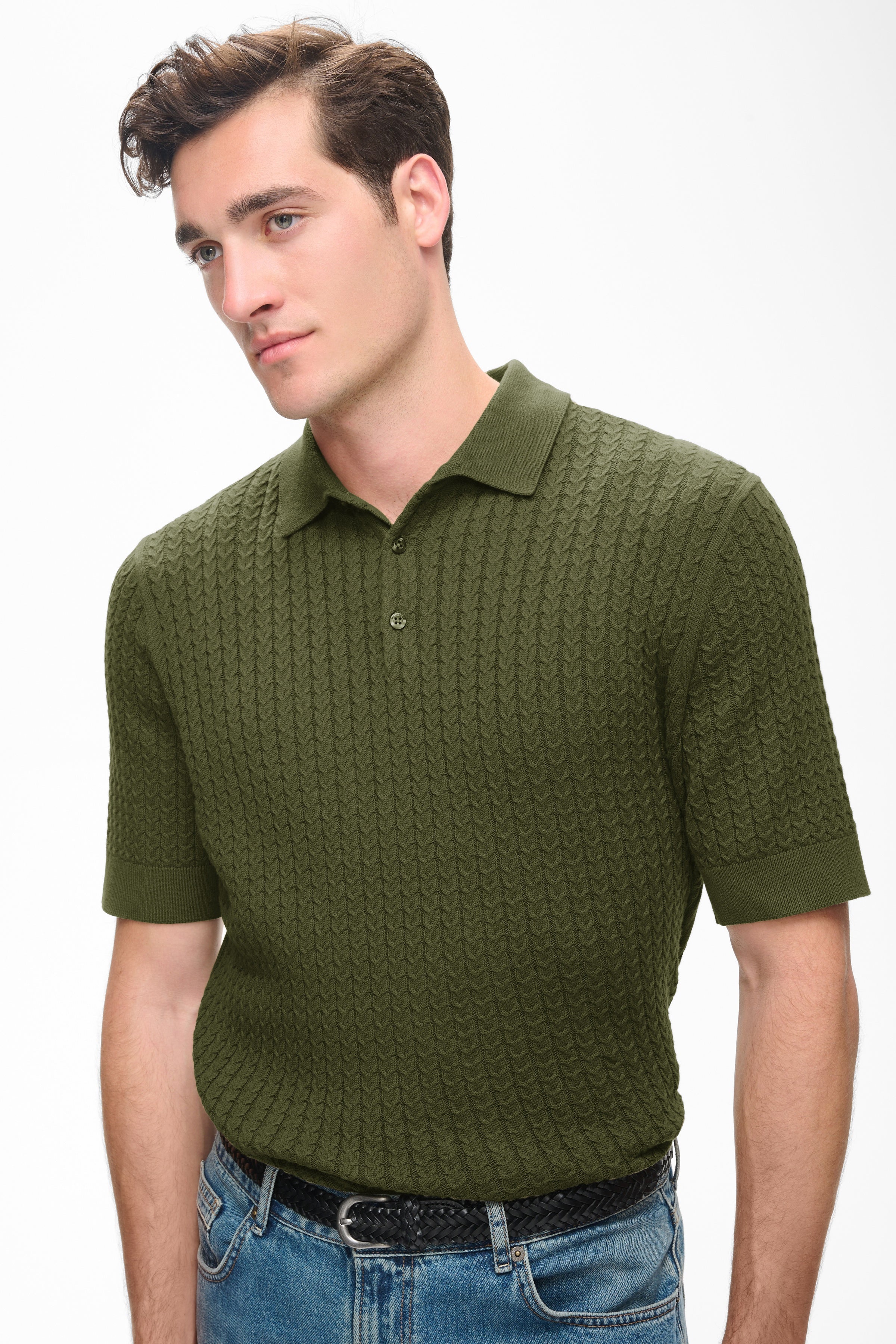 Matinique miesten pikeepaita Mapolo, Olive Night