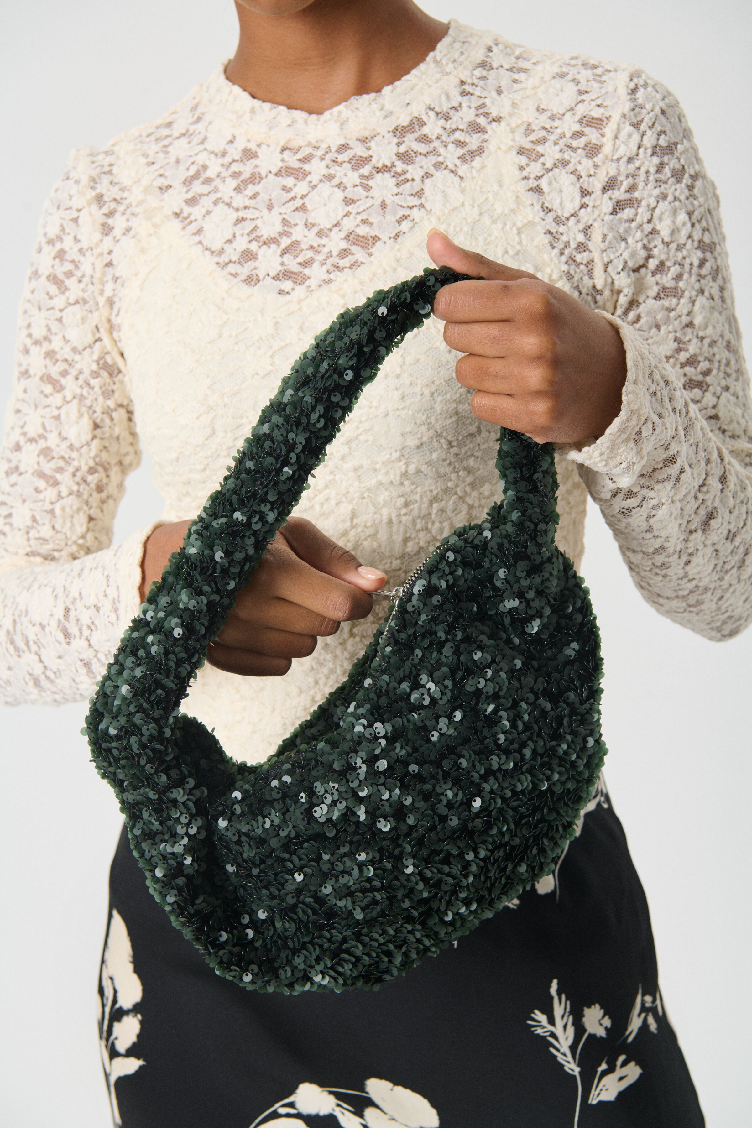 Part Two naisten laukku VIRIPW BA, Green Sequins