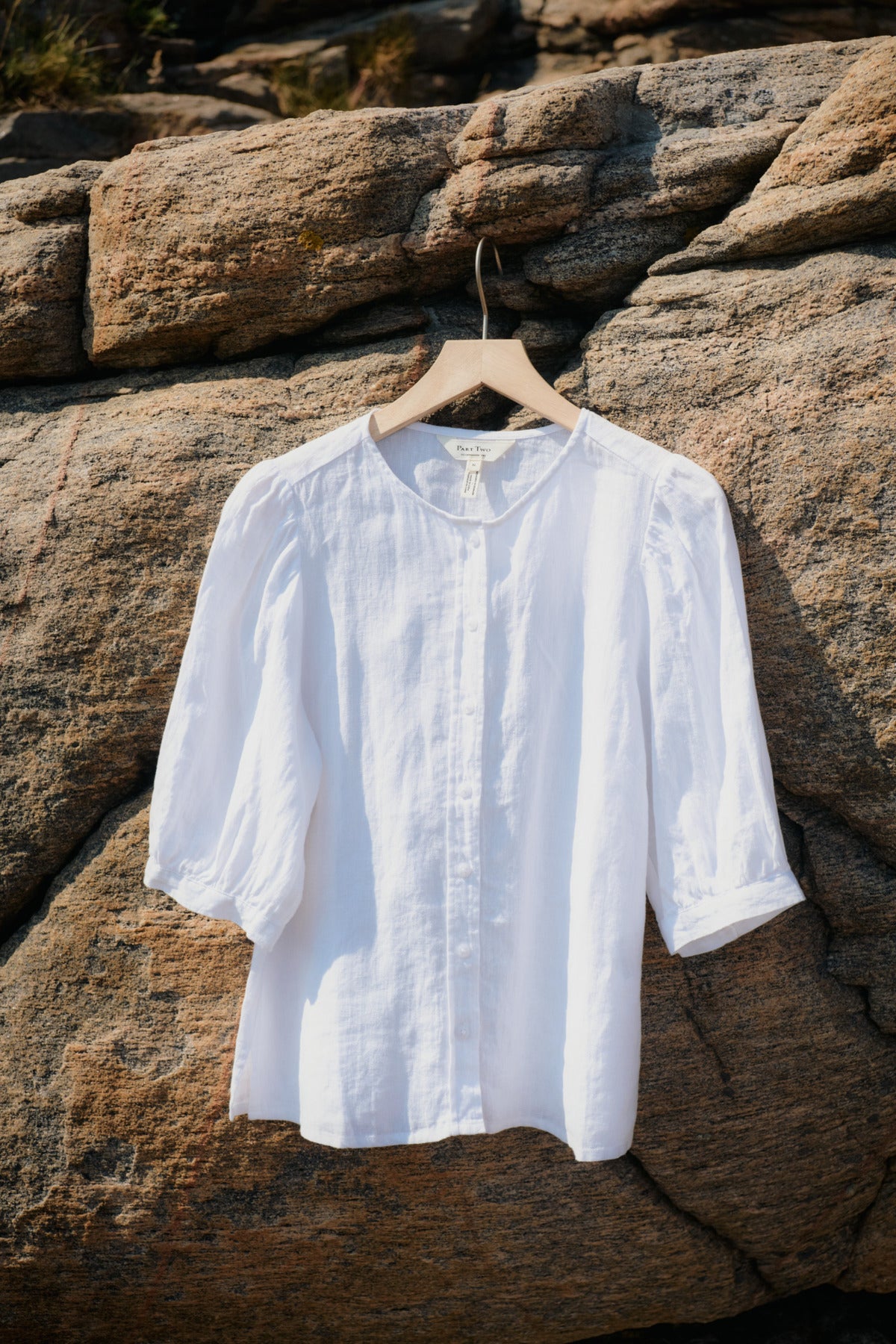 Part Two naisten pusero AzraPW SH, Bright White