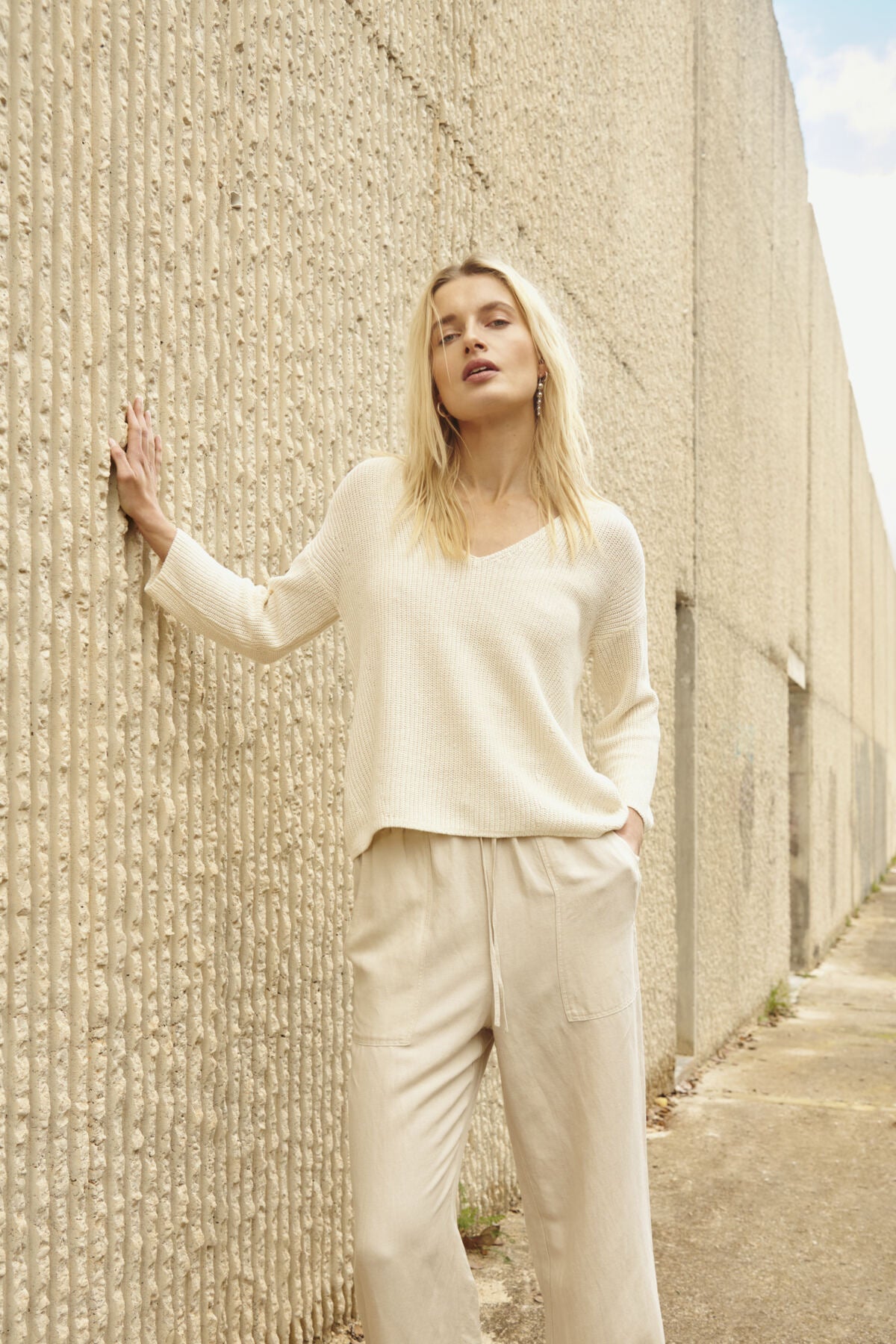 Part Two naisten neulepaita EtronasPW PU, Whisper White