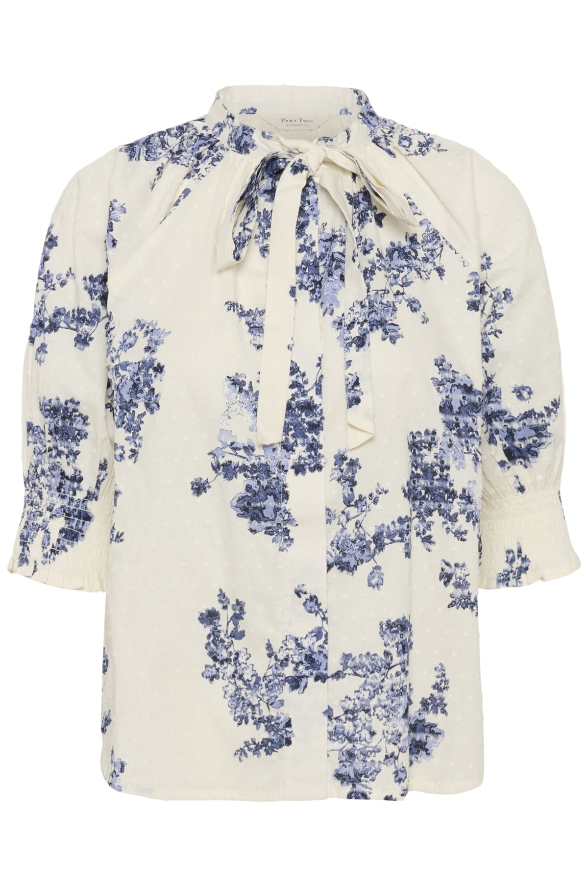 Part Two naisten pusero ALMERAPW SH, Blue Shadow Flower Print