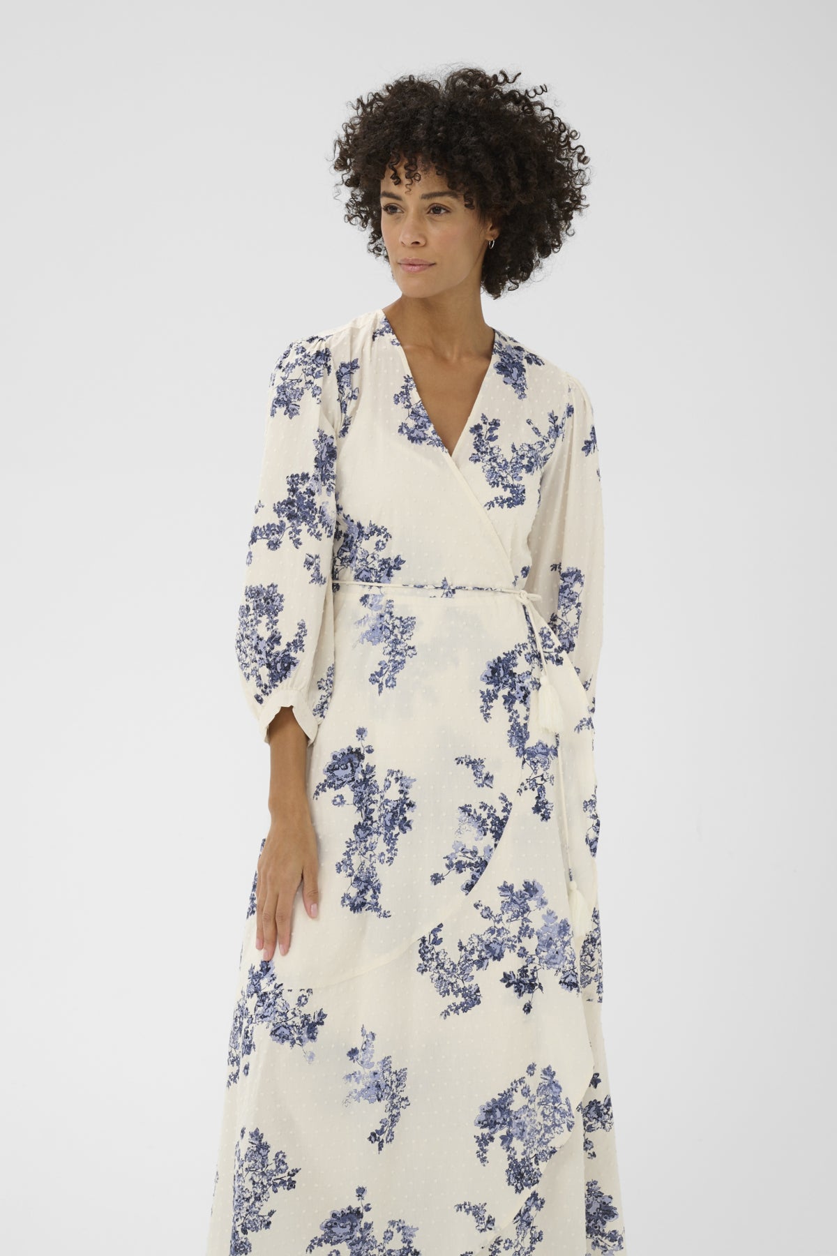 Part Two mekko ALYAPW DR, Blue Shadow Flower Print