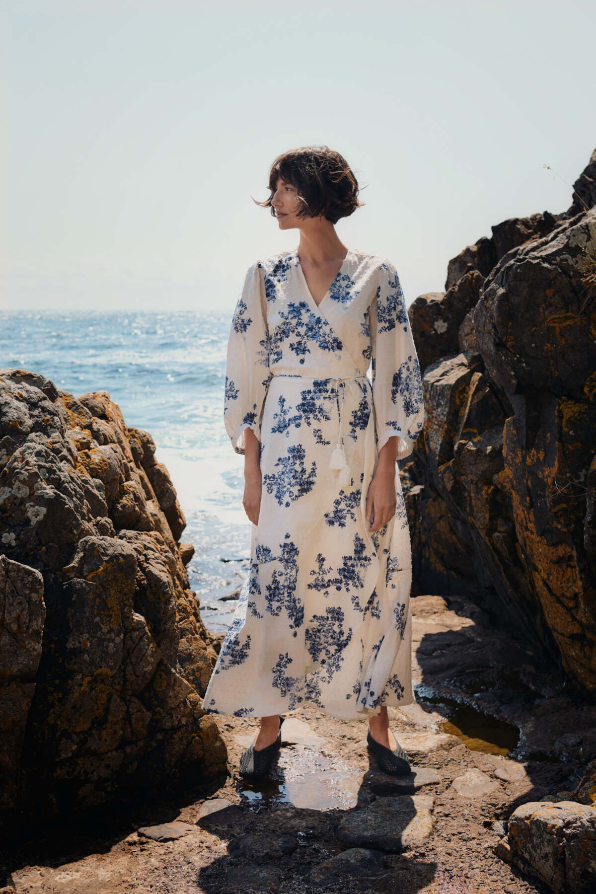 Part Two mekko ALYAPW DR, Blue Shadow Flower Print