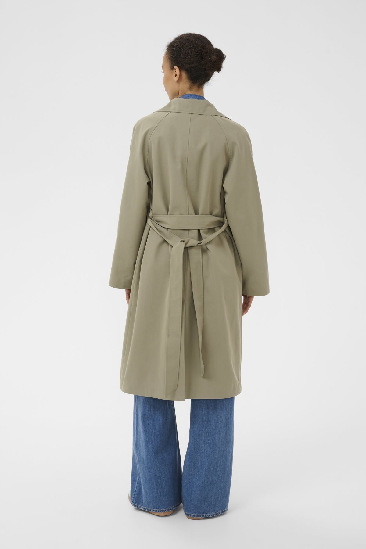 Part Two naisten trenssitakki AUBRIEPW OTW, oliivinvihreä