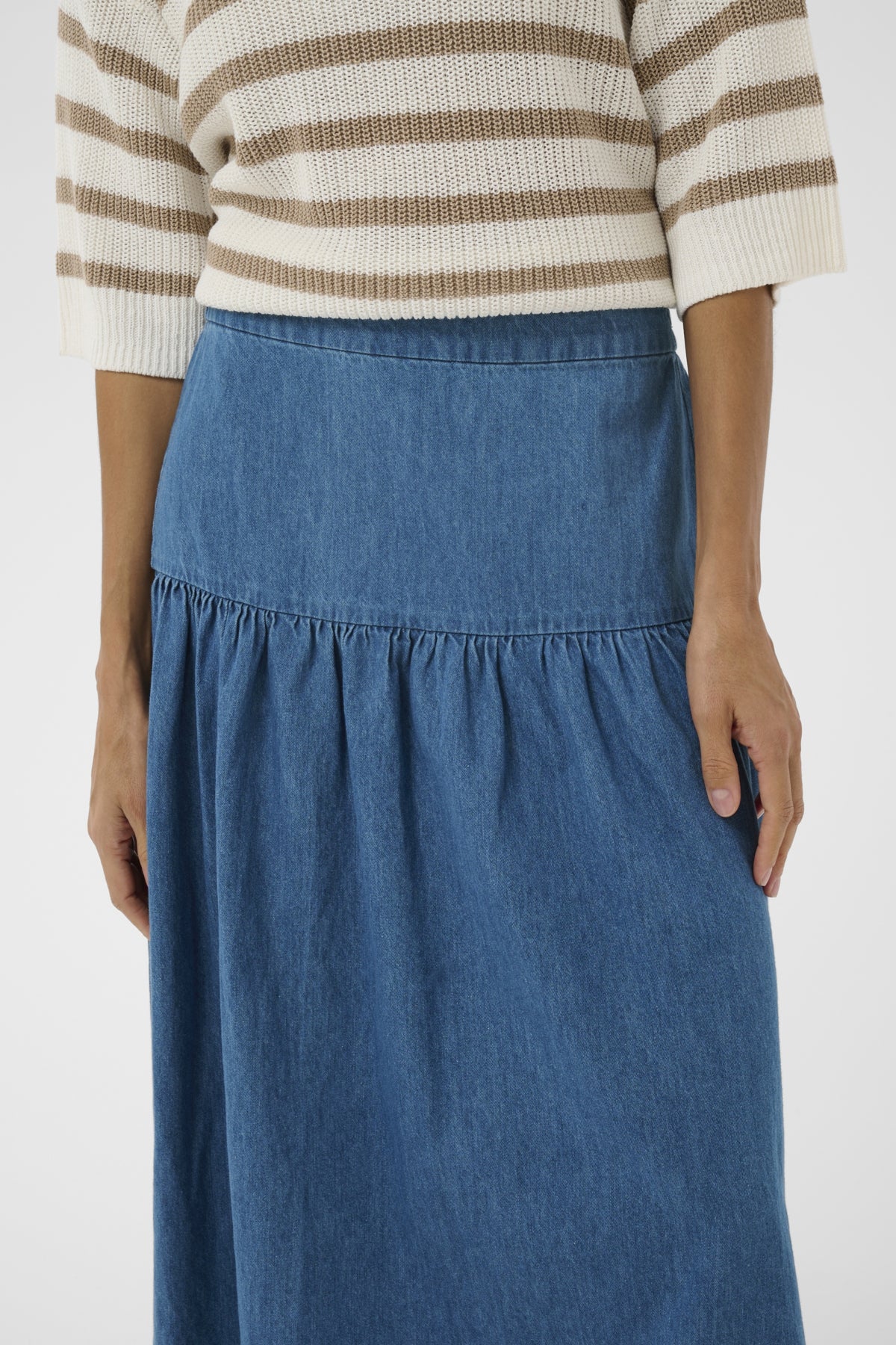 Part Two naisten hame NelliaPW SK, Medium Blue Denim