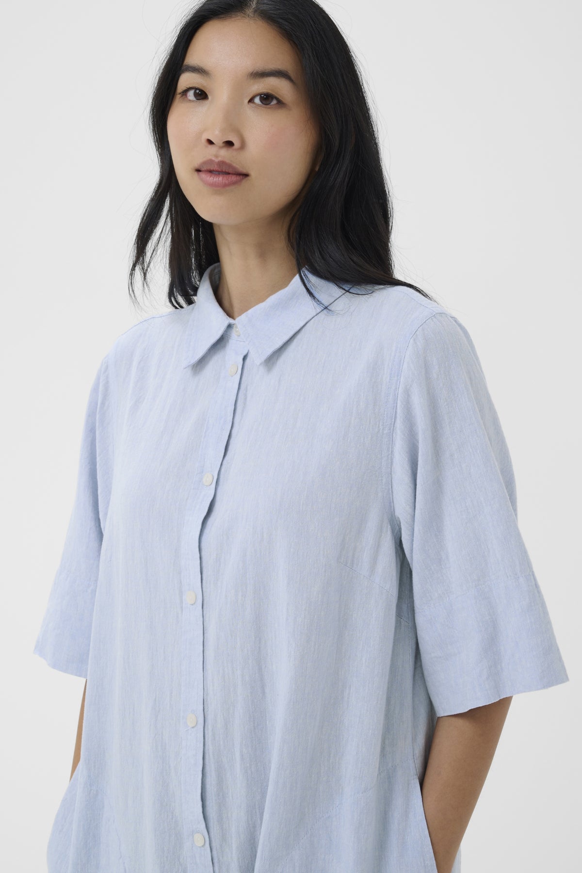 Part Two paitamekko BerritPW DR, Light Blue Chambray