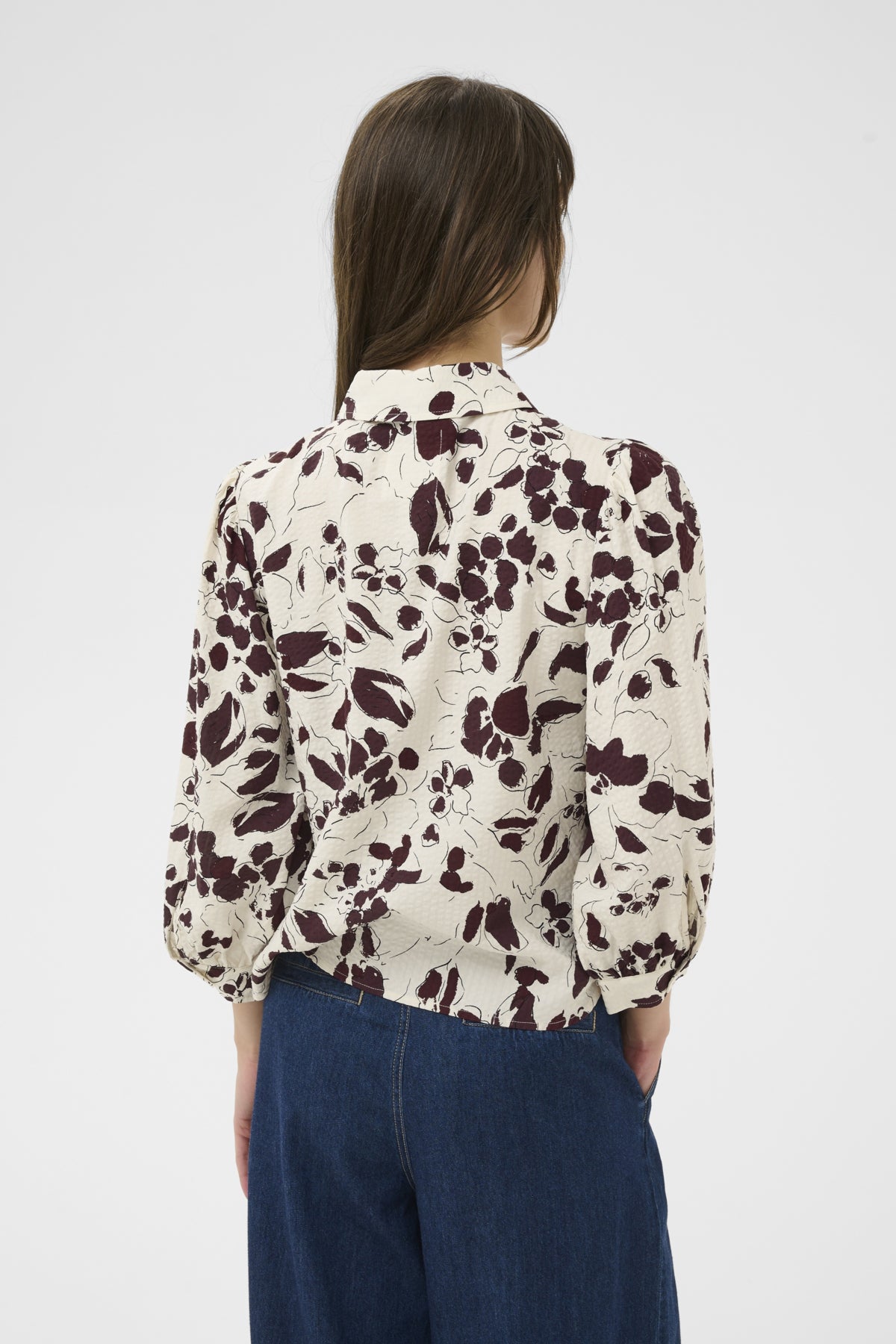 Part Two naisten paitapusero AnaisPW SH, Fig Artflower Print