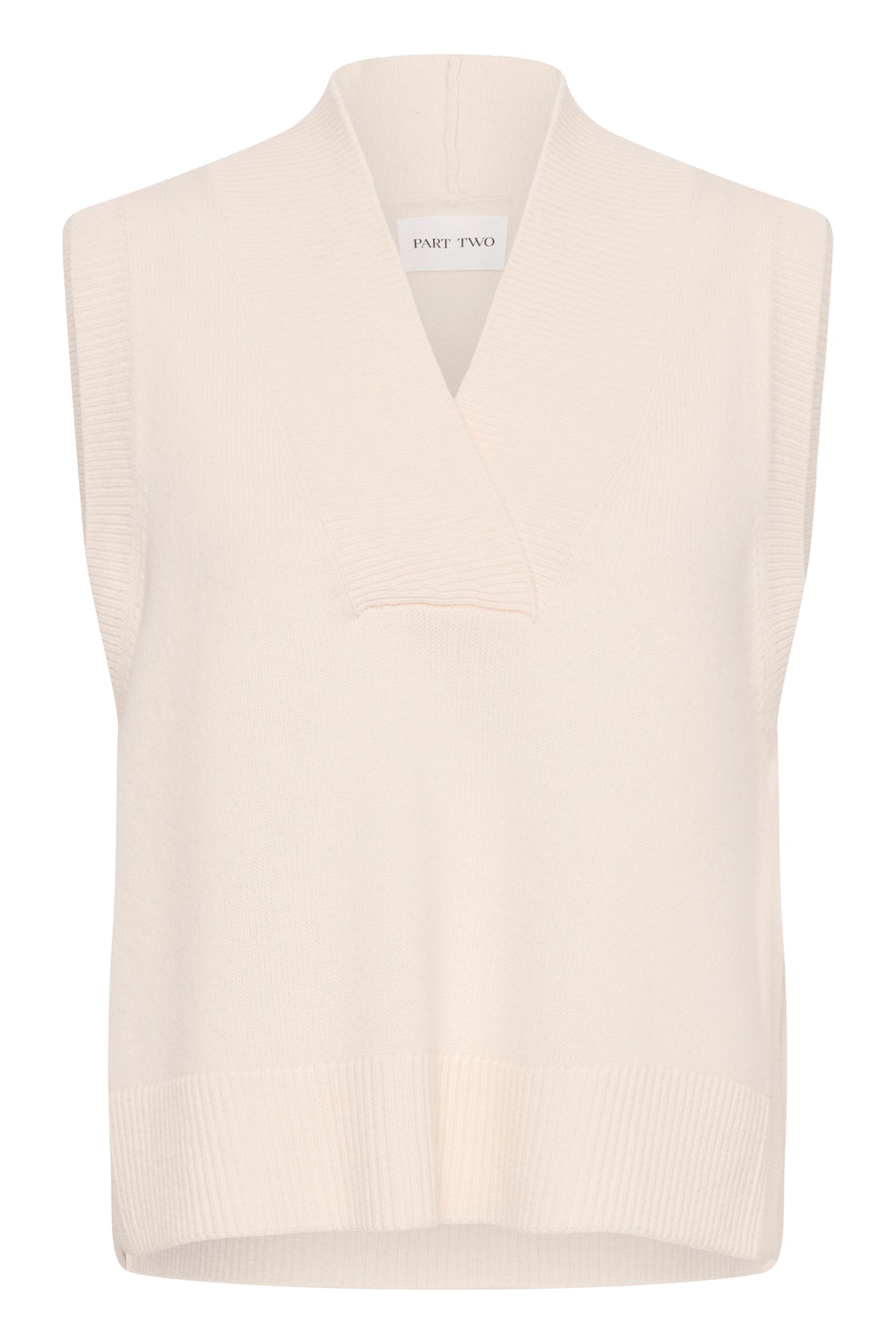 Part Two naisten neuleliivi DuhaPW Waistcoat, Eggnog