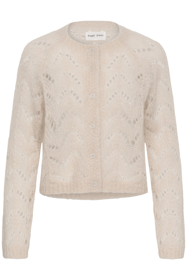 Part Two naisten neuletakki DinahPW Cardigan, Whitecap Gray