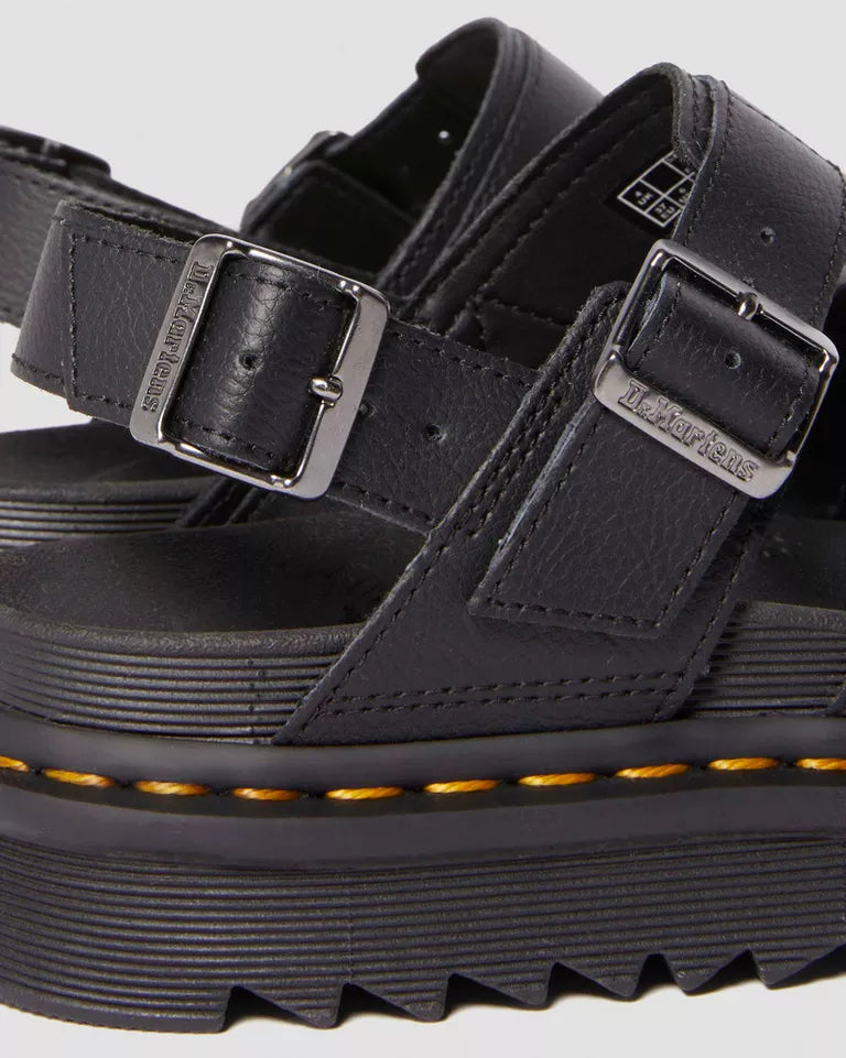 Dr. Martens naisten sandaalit Voss II Athena Leather Strap, Musta