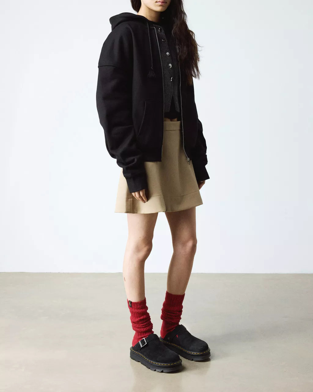 Dr. Martens naisten kengät Zebzag Mule Black EH Suede, musta