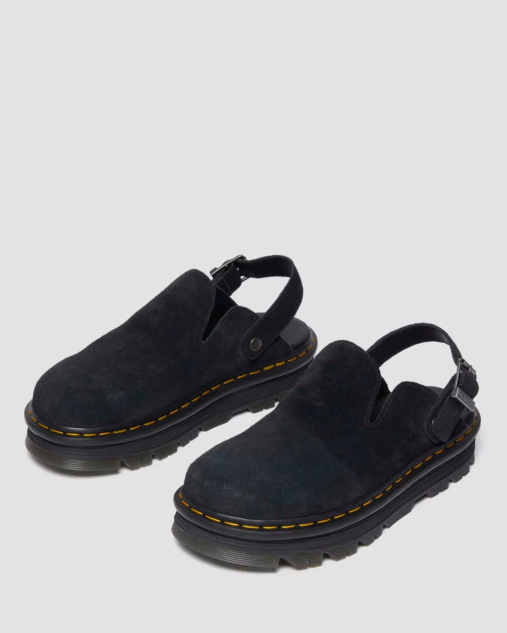 Dr. Martens naisten kengät Zebzag Mule Black EH Suede, musta