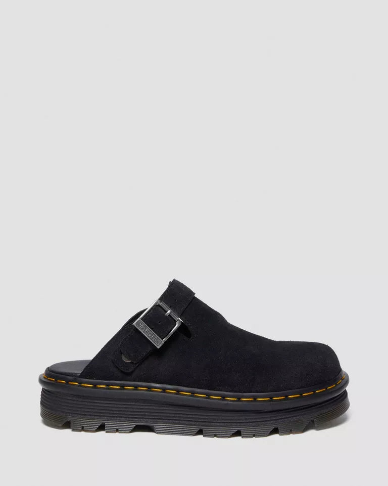 Dr. Martens naisten sandaalit Zebzag Suede Casual Slingback Platform Mules, musta
